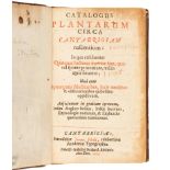 RAY, John (1627-1705). Catalogus plantarum circa Cantabrigiam nascentium. Cambridge: John Field, 166