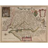 [MAP]. BLAEU, Willem and Jan. Nova Virginiae tabula. [Amsterdam, ca 1631]. "THE FIRST AND MOST IMPOR