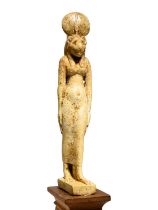 An Egyptian Faience Sekhmet Height 4 1/2 inches (11.4 cm).