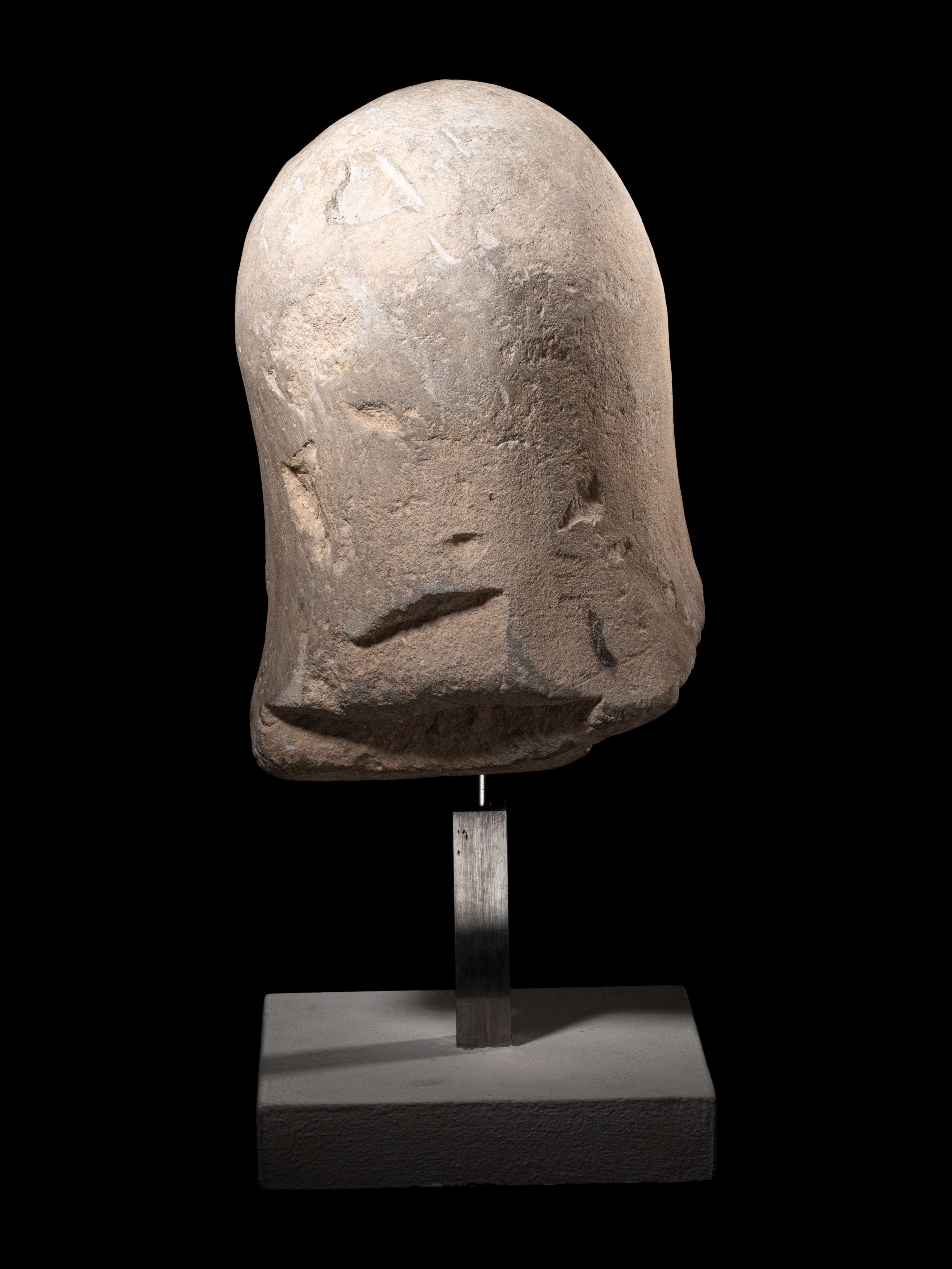 A Greek Limestone Head of a Woman Height 13 inches (33 cm). - Image 7 of 7