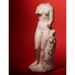 A Roman Marble Venus Height 26 1/2 inches (67.31 cm).