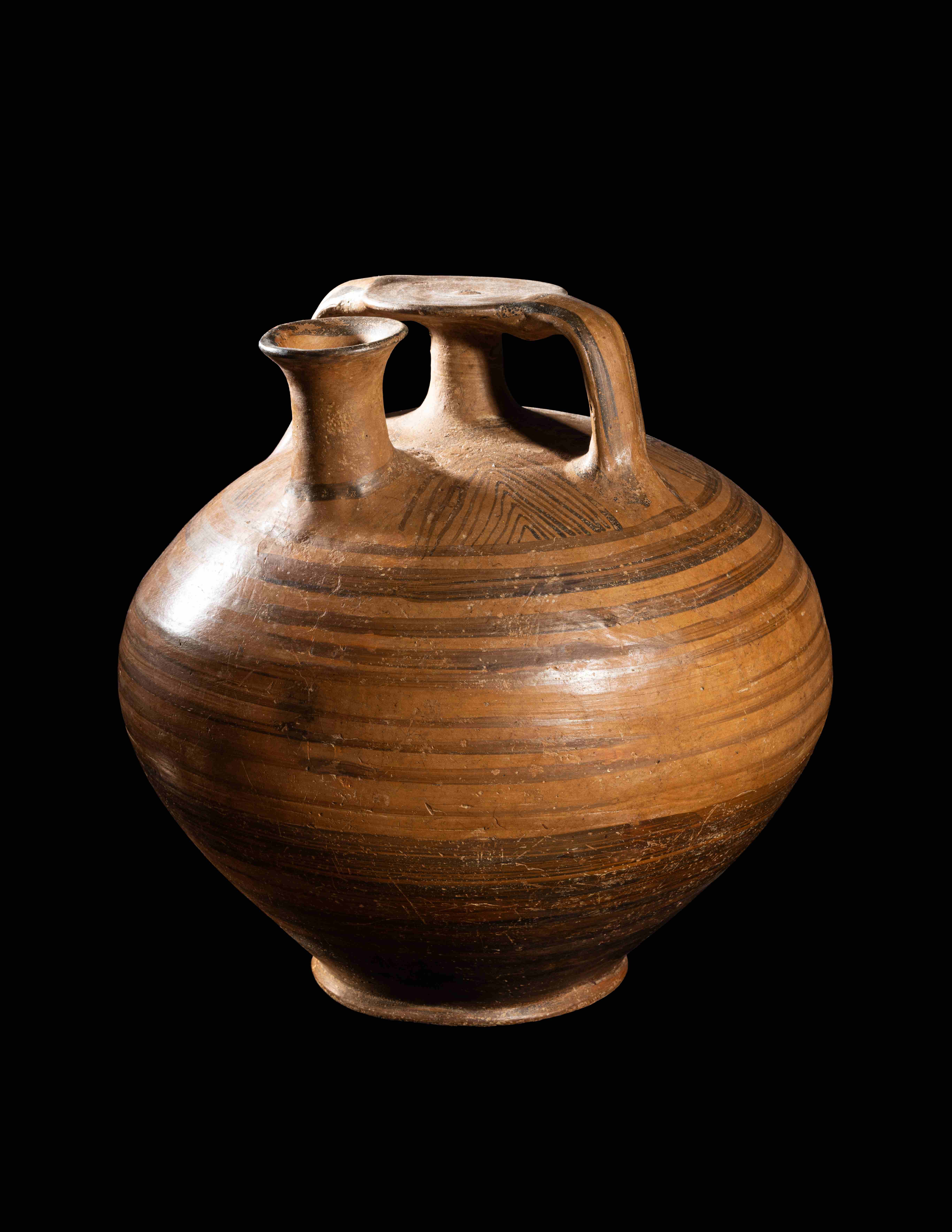 A Mycenaean Stirrup Jar Height 12 inches (30.5 cm). - Image 7 of 9