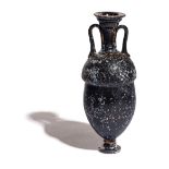 An Attic Black-Glazed Amphoriskos Height 5 1/4 inches (13.3 cm).