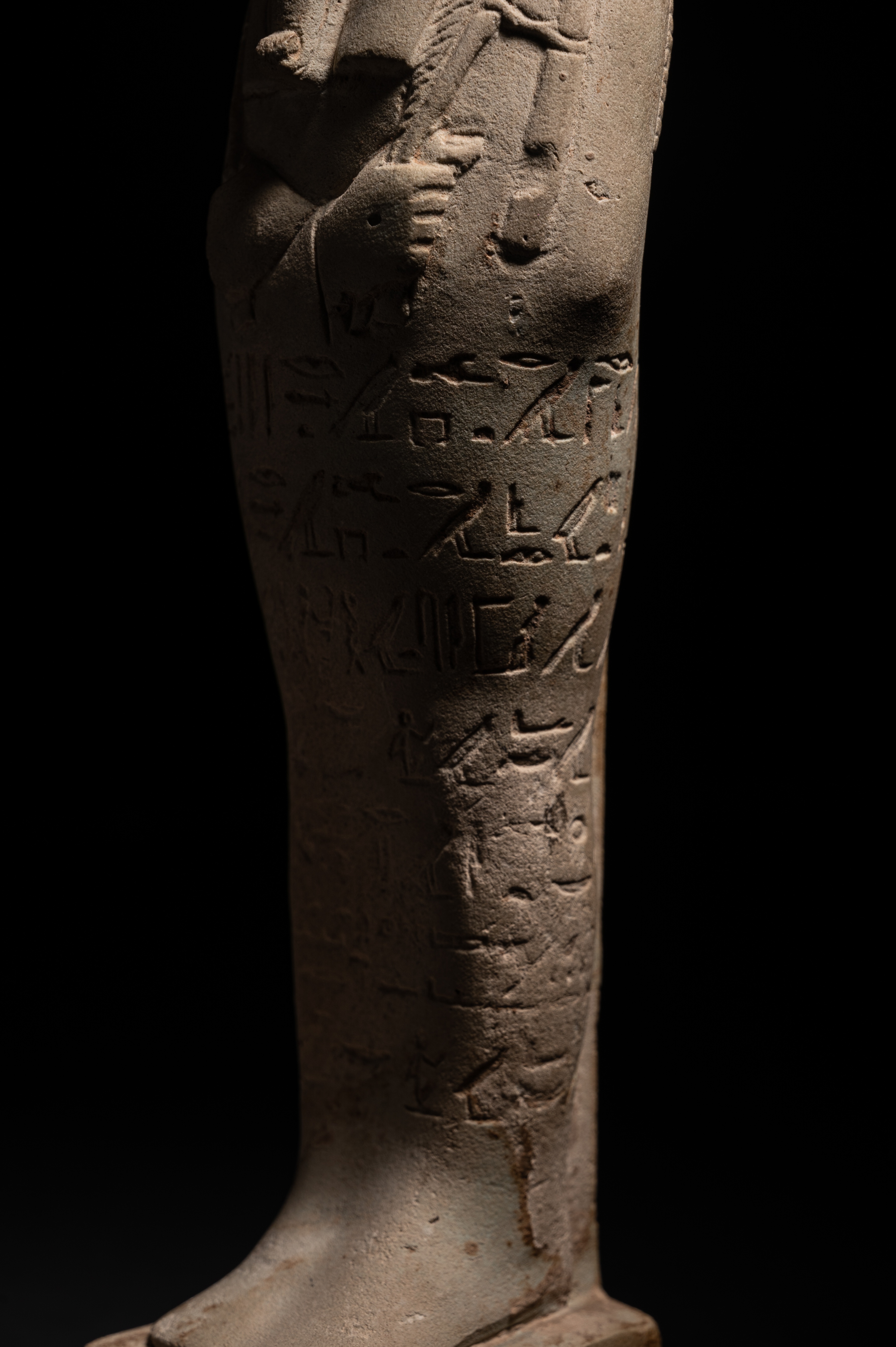 An Egyptian Faience Ushabti for Horiraa Height 7 inches (17.8 cm). - Image 21 of 24
