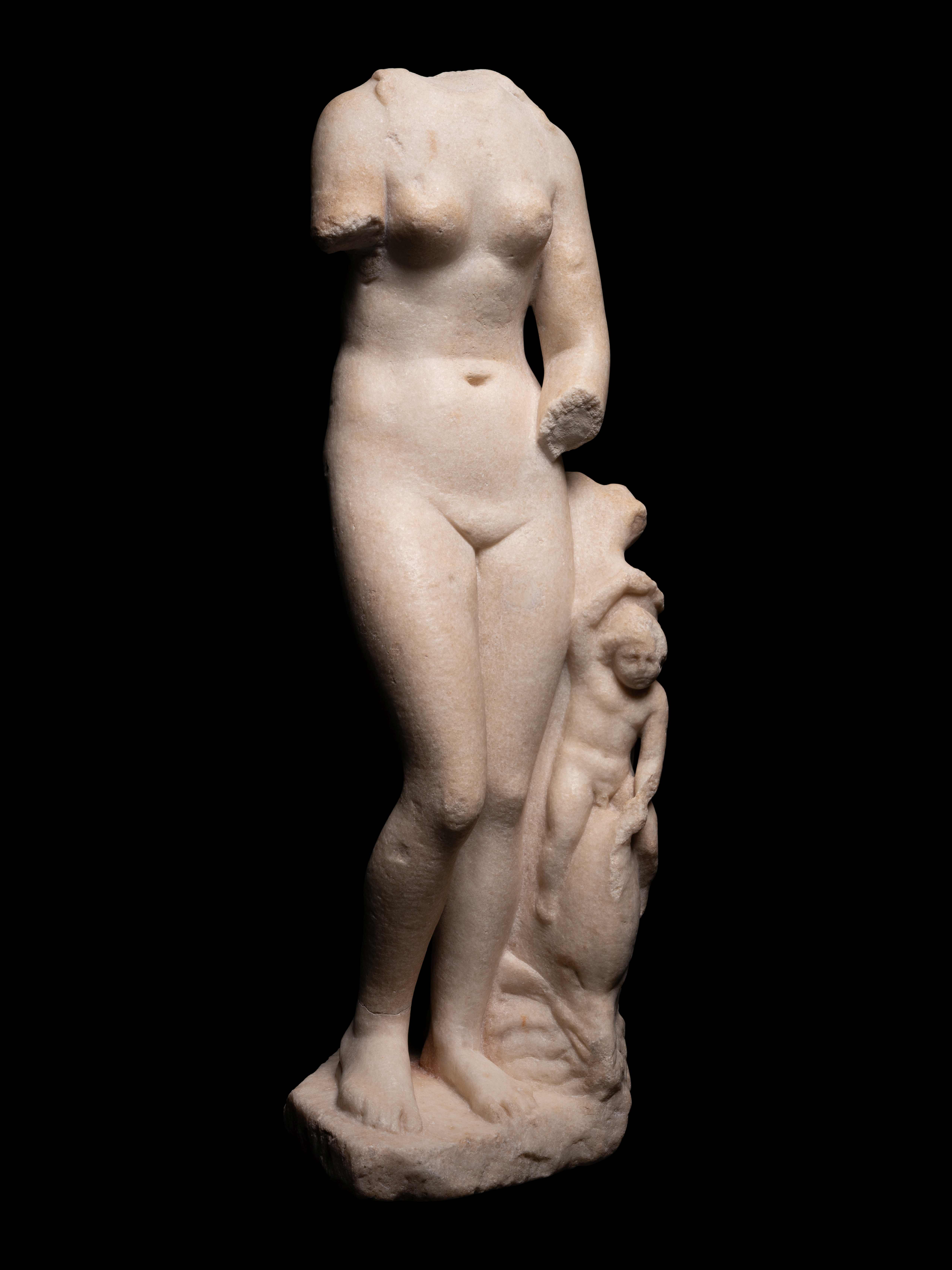 A Roman Marble Venus Height 26 1/2 inches (67.31 cm). - Image 6 of 9