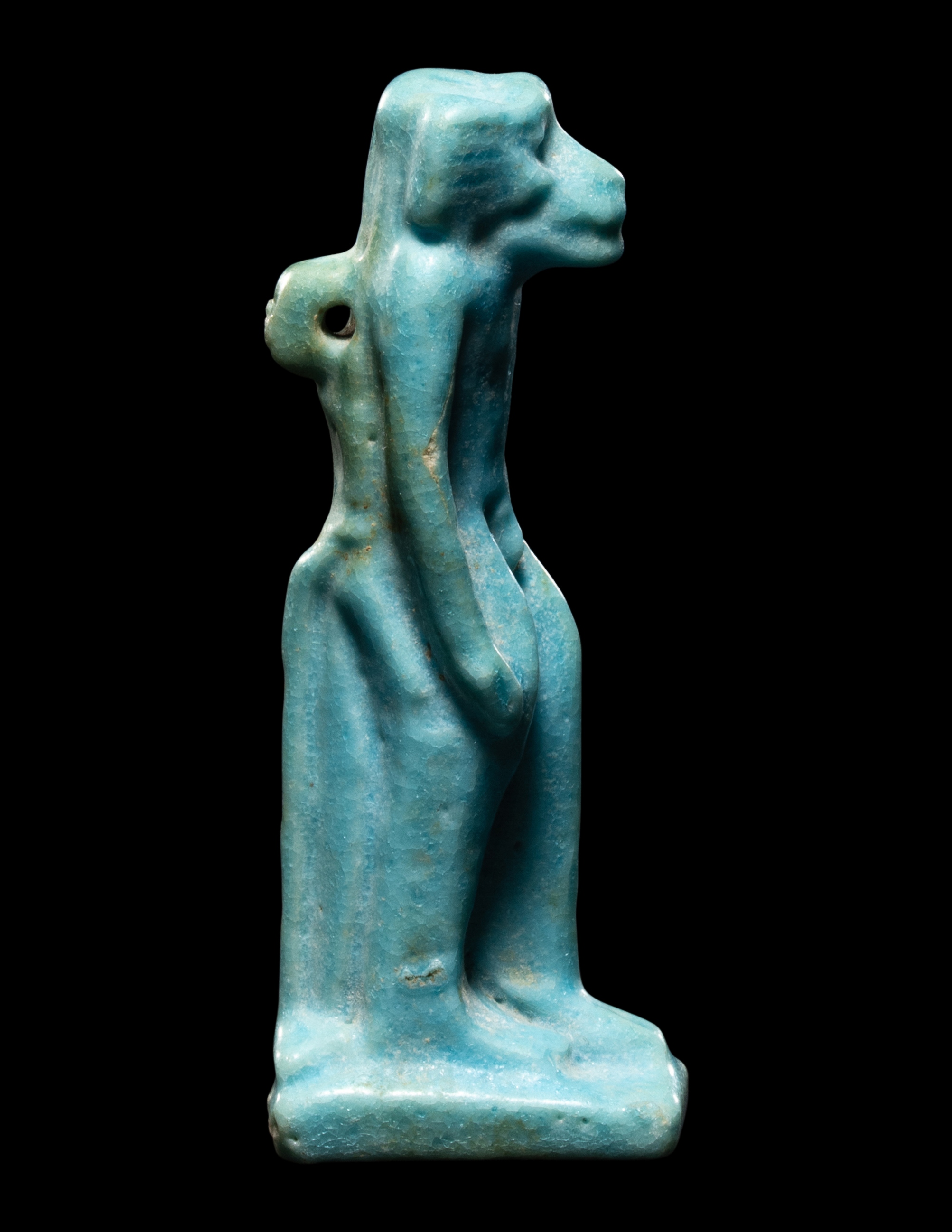 An Egyptian Faience Monkey Height 2 inches (5.3 cm). - Image 2 of 4