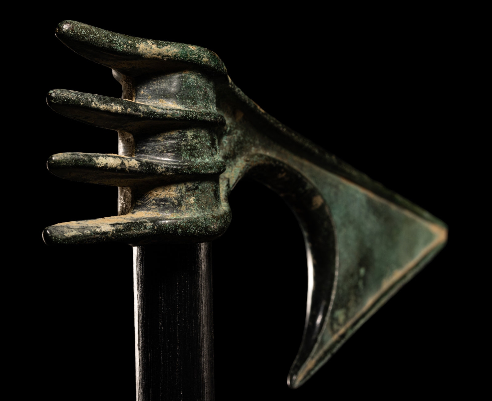 A Luristan Bronze Axehead Length 9 1/8 inches (23.2 cm). - Image 3 of 4