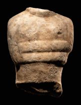 A Cycladic Marble Torso Height 6 inches (15.24 cm).