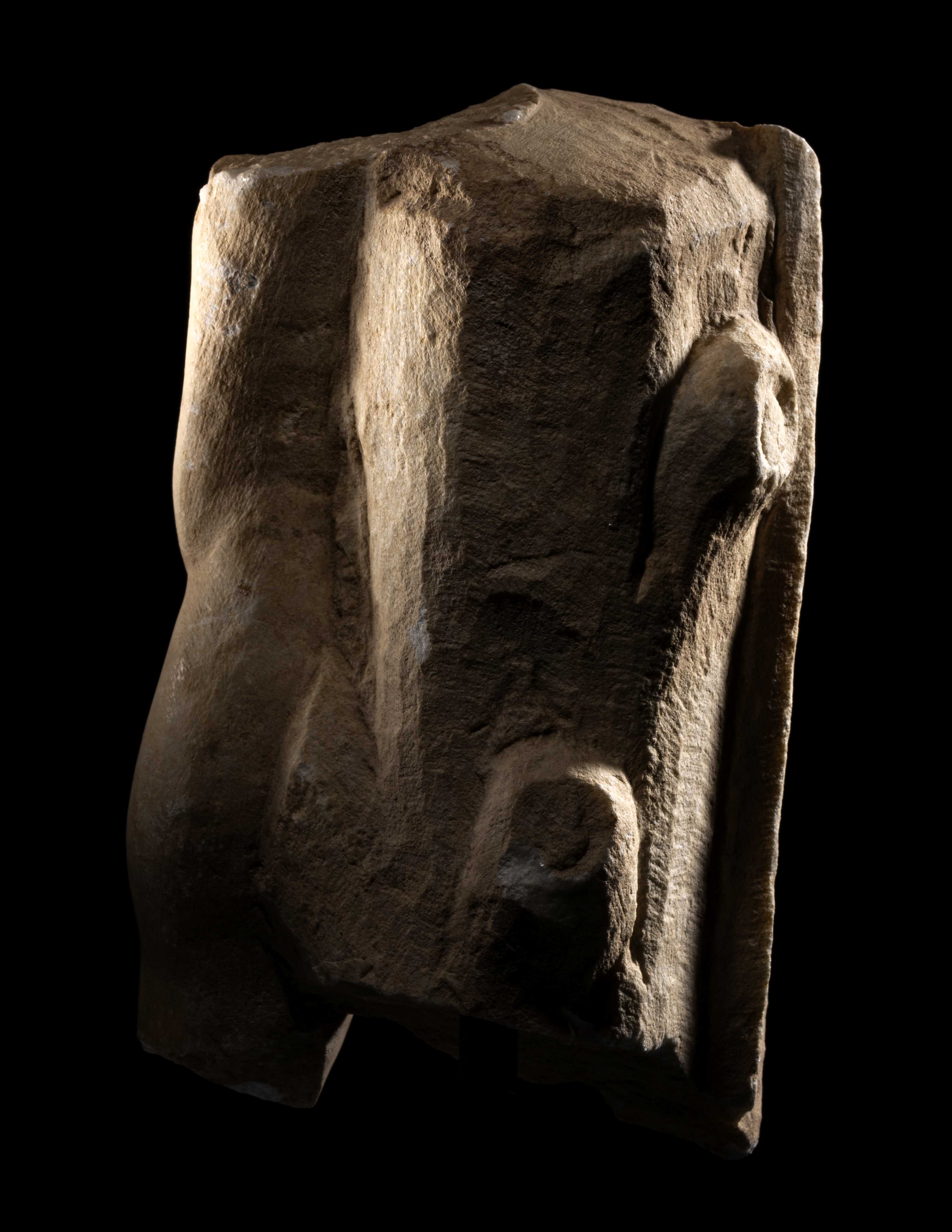 A Roman Marble Right Leg from a Statue Height 10 1/2 inches (27 cm). - Image 4 of 4