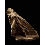 A Tarentine Limestone Fragment Height 5 13/16 inches (15 cm).