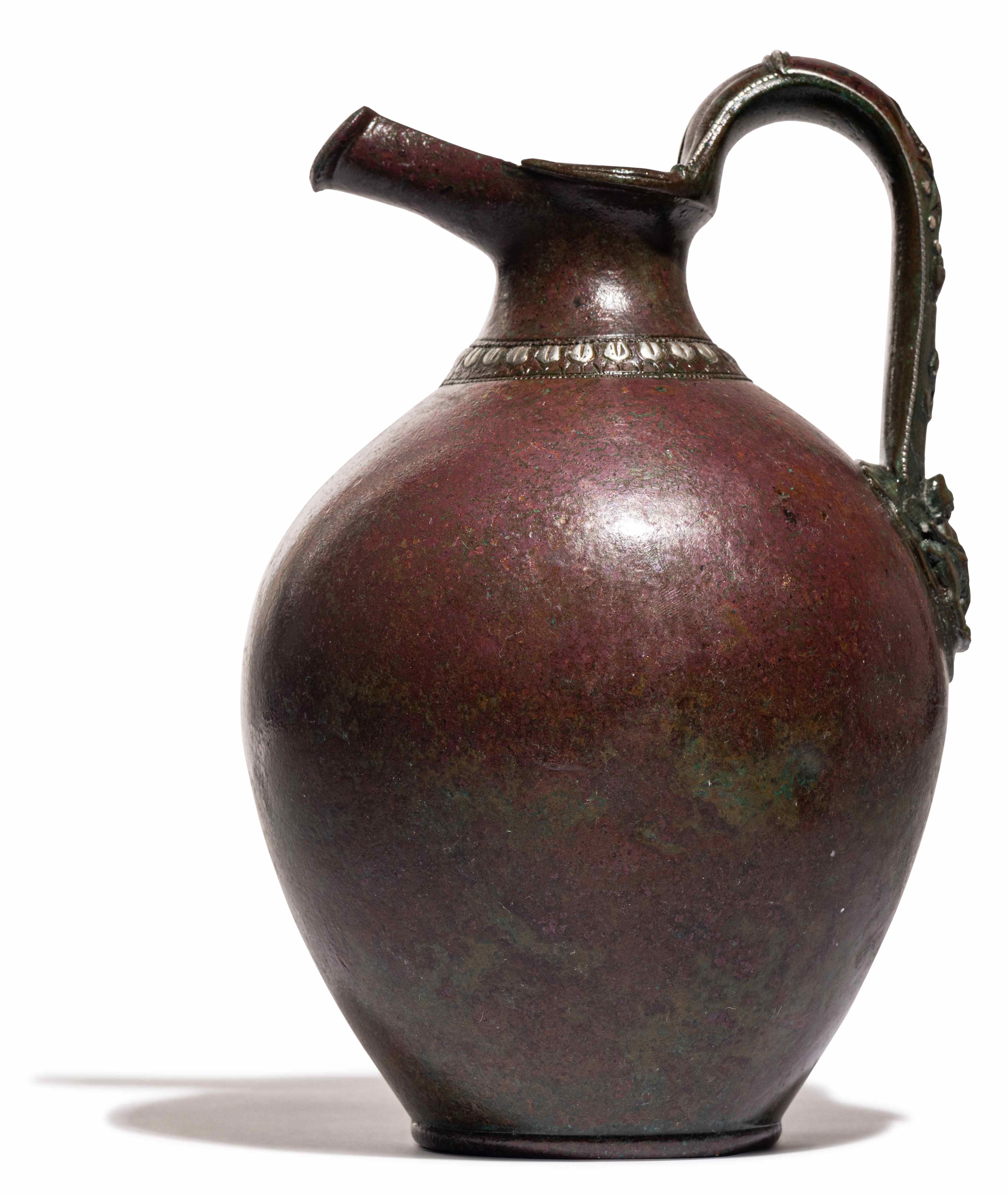 An Roman Bronze Oinochoe  Height 9 inches (23 cm). - Image 6 of 6