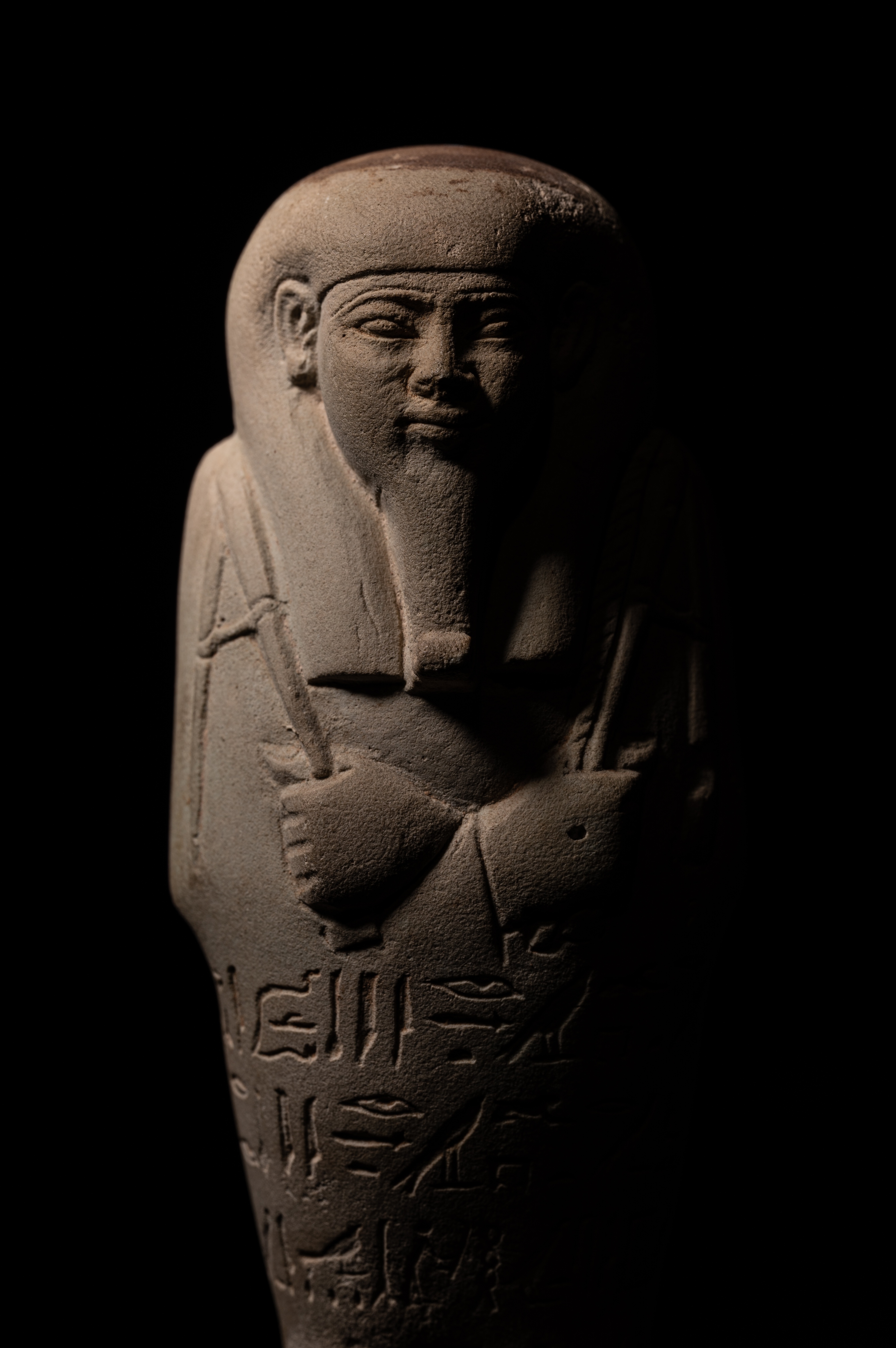An Egyptian Faience Ushabti for Horiraa Height 7 inches (17.8 cm). - Image 17 of 24