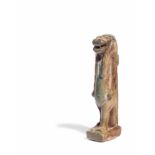 An Egyptian Faience Tawaret Height 2 3/4 inches (7 cm).