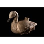 An East Greek Pottery Duck Askos Width 5 1/2 inches (14 cm).