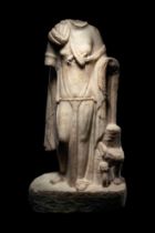 A Roman Marble Statue of Cybele Height 20 1/4 inches (51.4 cm)