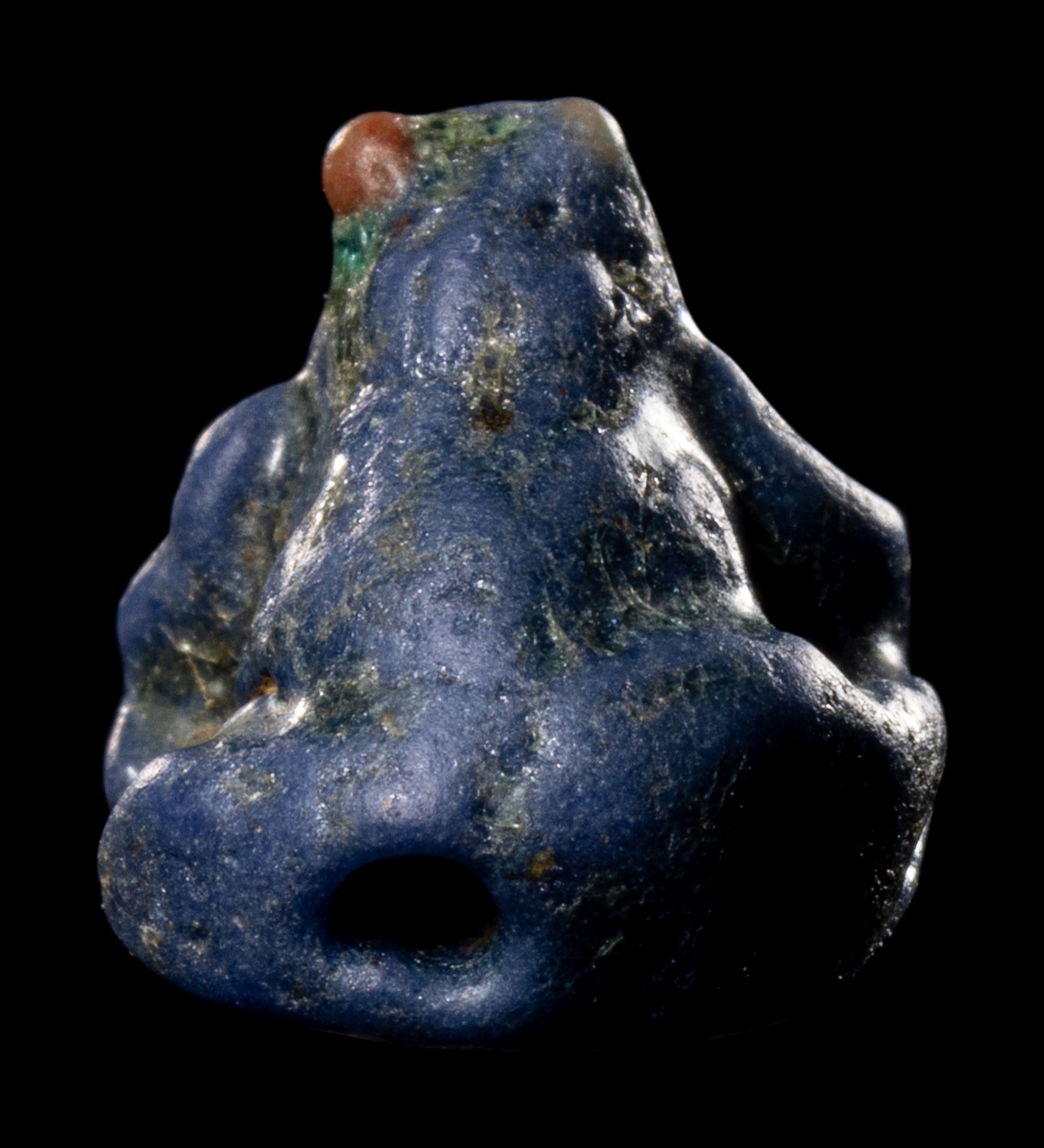 An Egyptian Faience Frog Length 3/8 inches (.95 cm). - Image 8 of 12