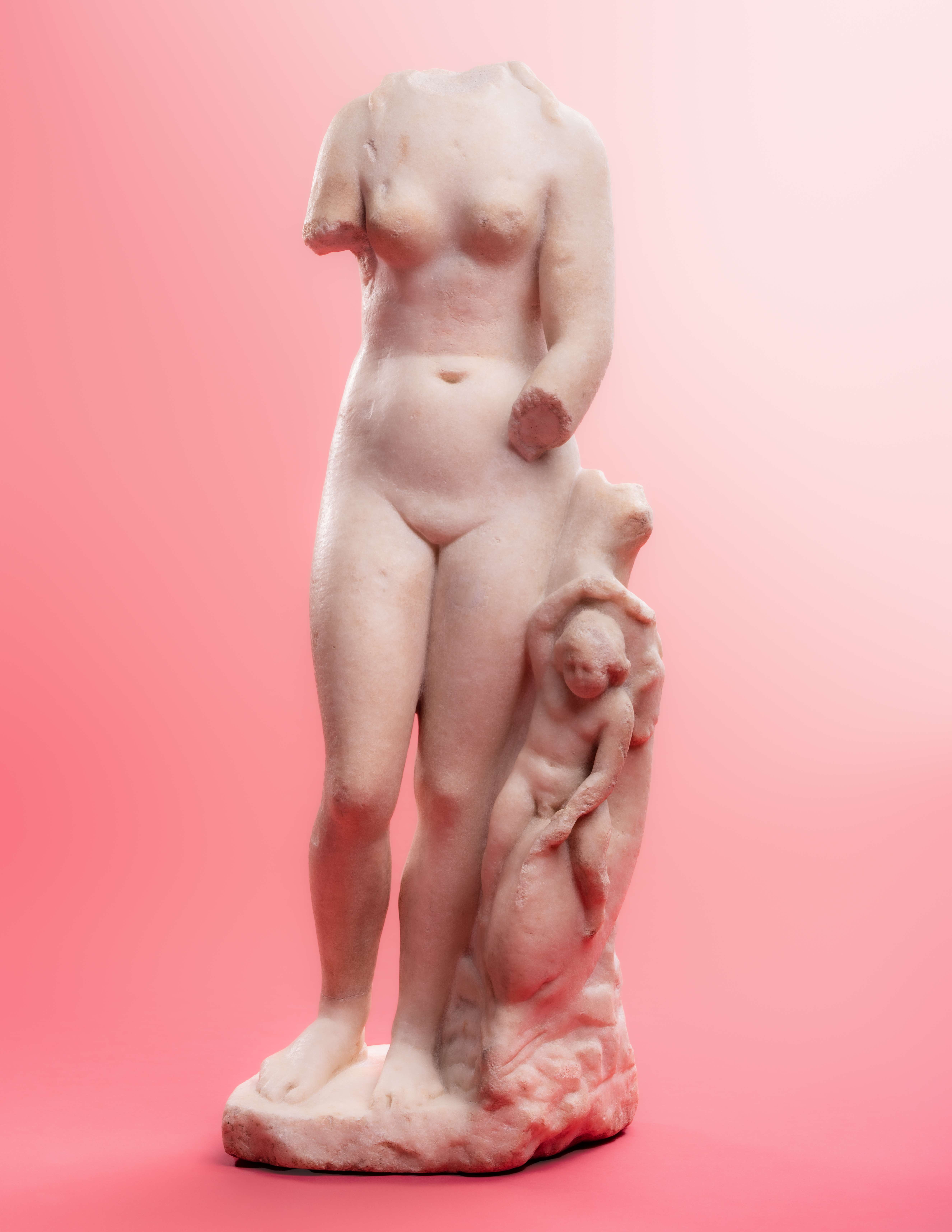 A Roman Marble Venus Height 26 1/2 inches (67.31 cm). - Image 2 of 9