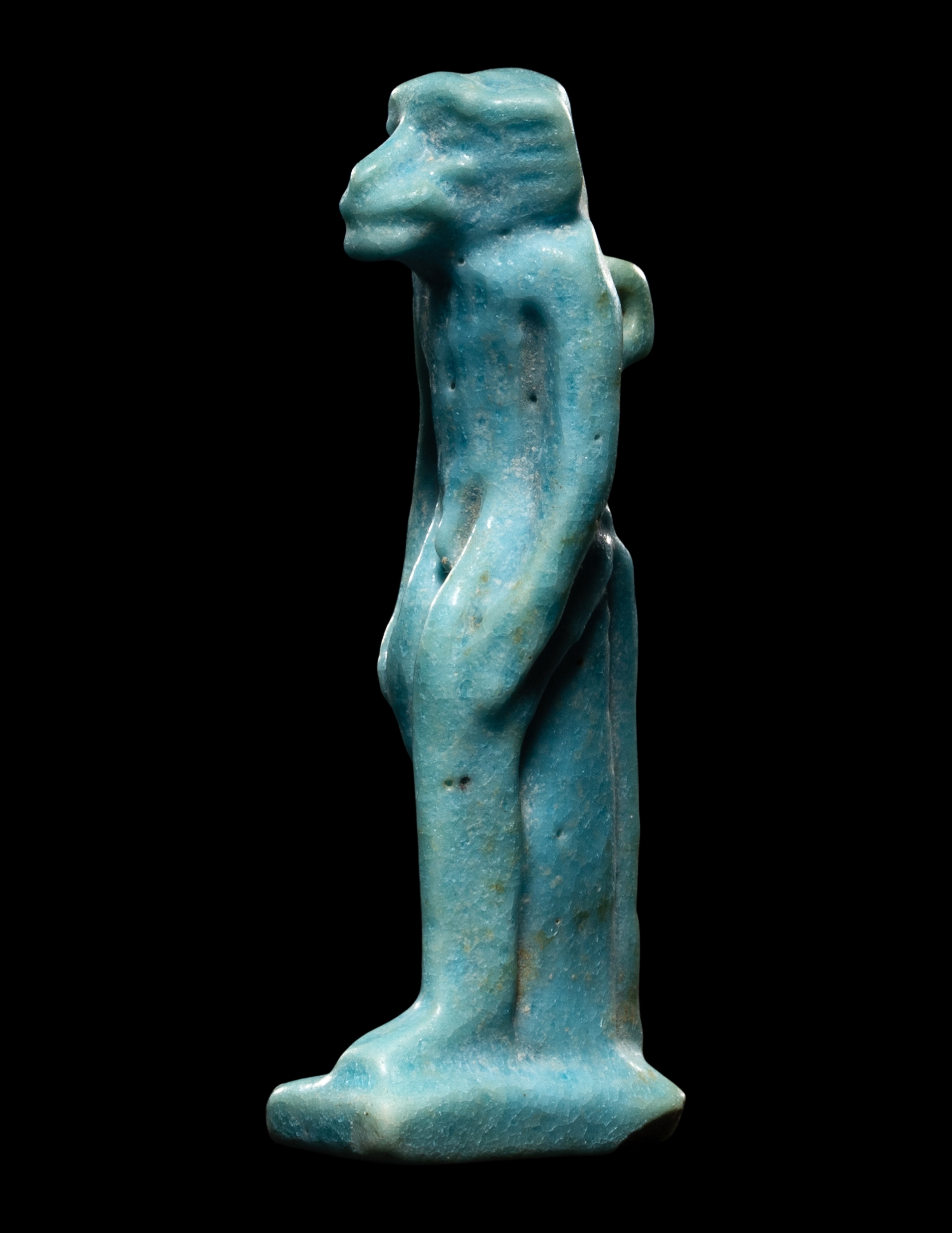 An Egyptian Faience Monkey Height 2 inches (5.3 cm). - Image 3 of 4