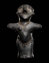 A VinÄa Terracotta Female Figure  Height 4 inches (10.4 cm).