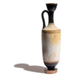 An Attic White-Ground Lekythos Height 10 1/2 inches (27 cm).