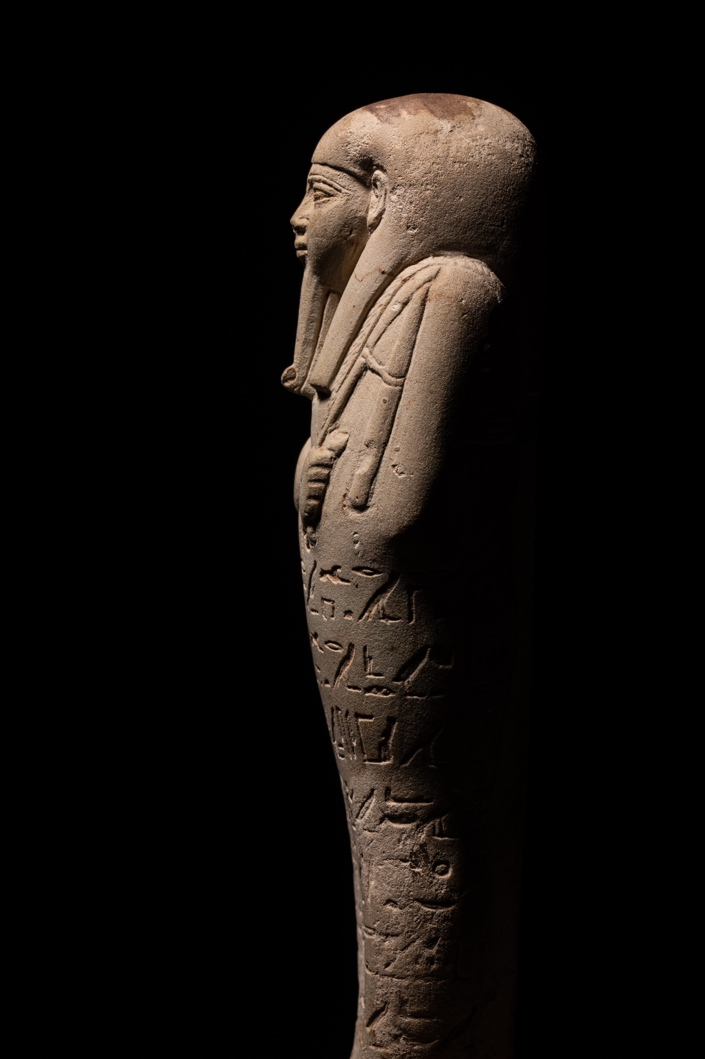 An Egyptian Faience Ushabti for Horiraa Height 7 inches (17.8 cm). - Image 10 of 24