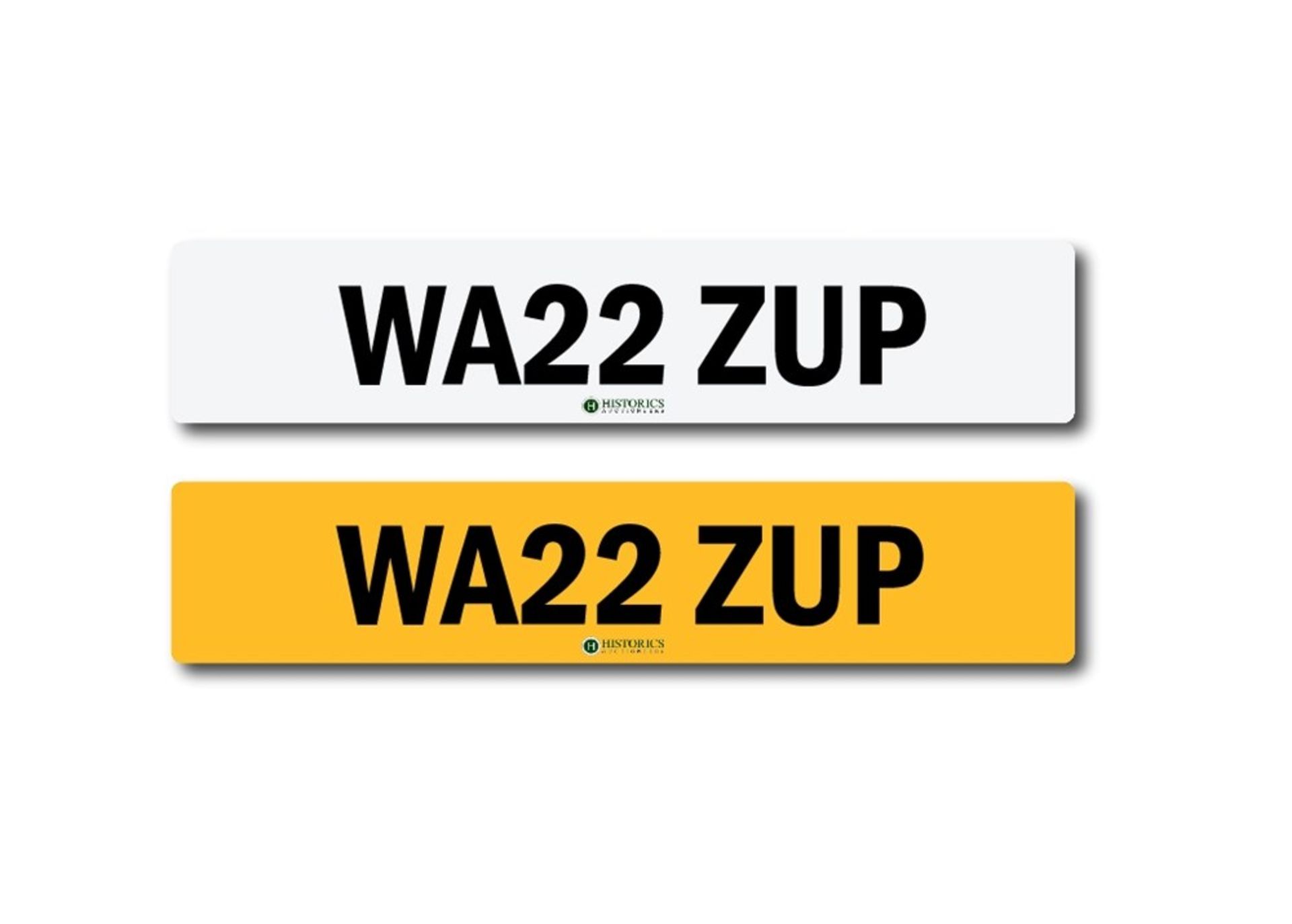 Registration Number WA22 ZUP