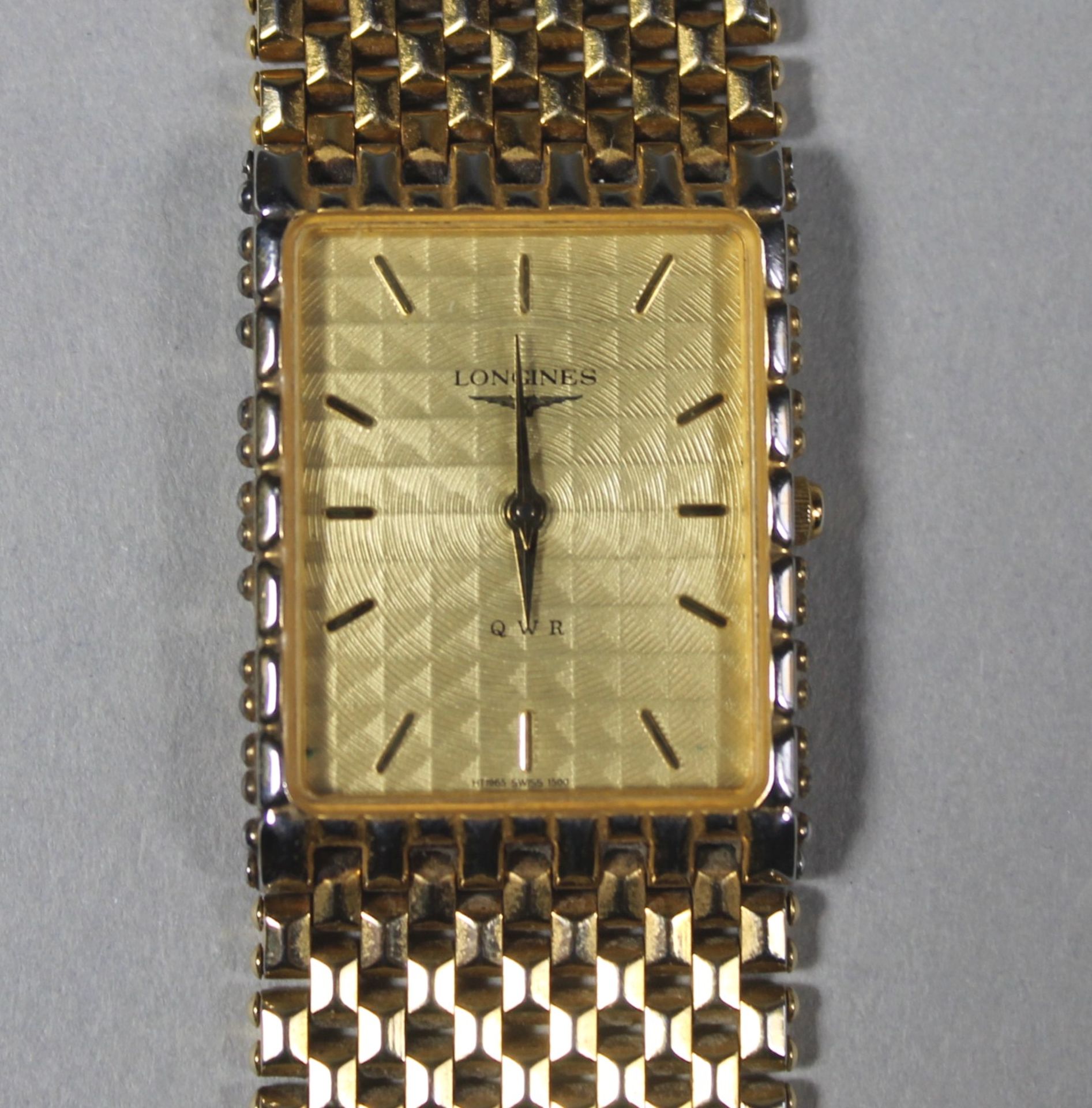 1 Damen-Armbanduhr, Quartz "Longines", Armband vergoldet, Tragespuren, Funktion nicht geprüft, L ca. - Image 2 of 2