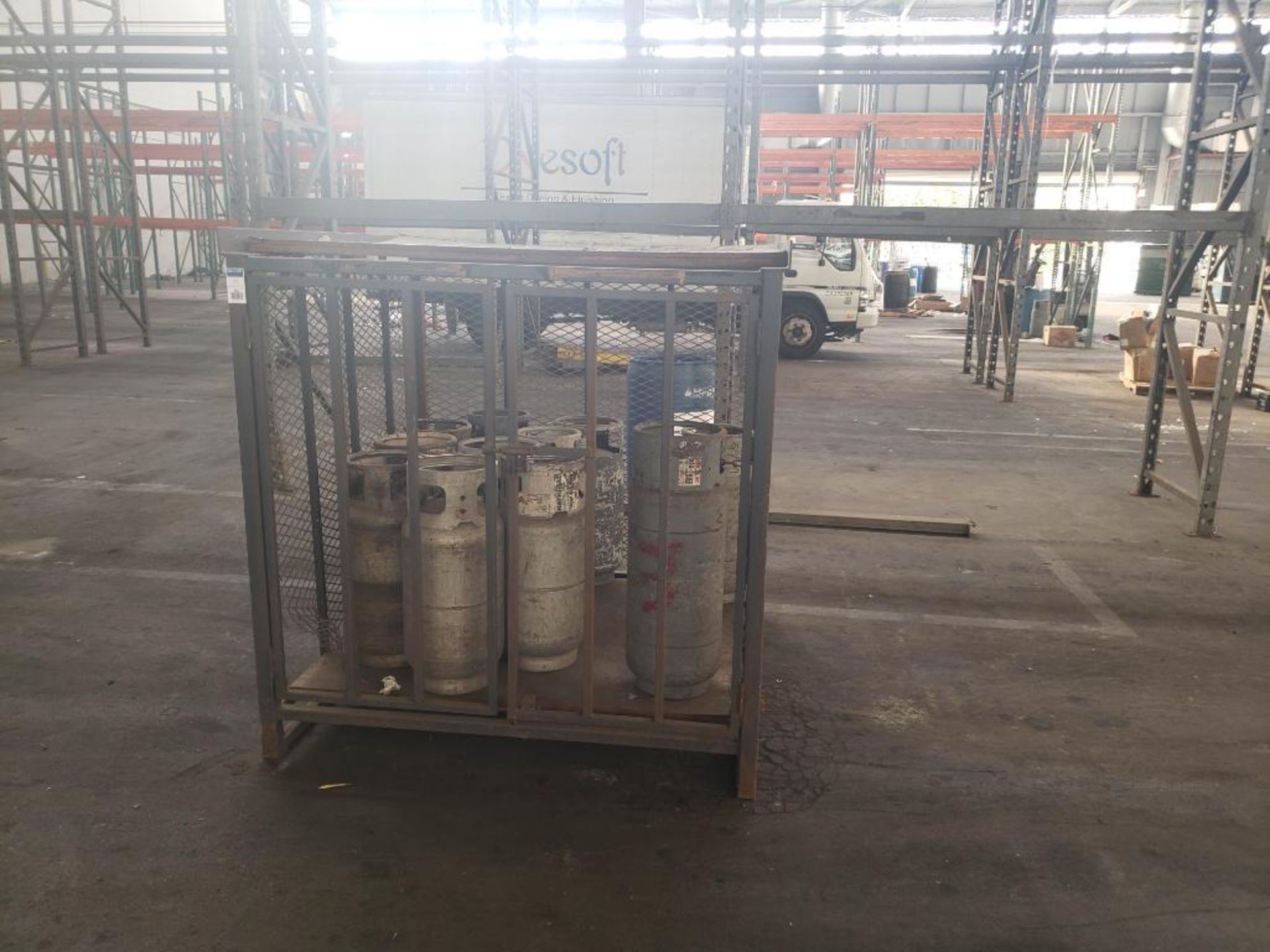Propane Tank Cage, 63" x 60" x 60", Includes Tanks (need to be refurbished)