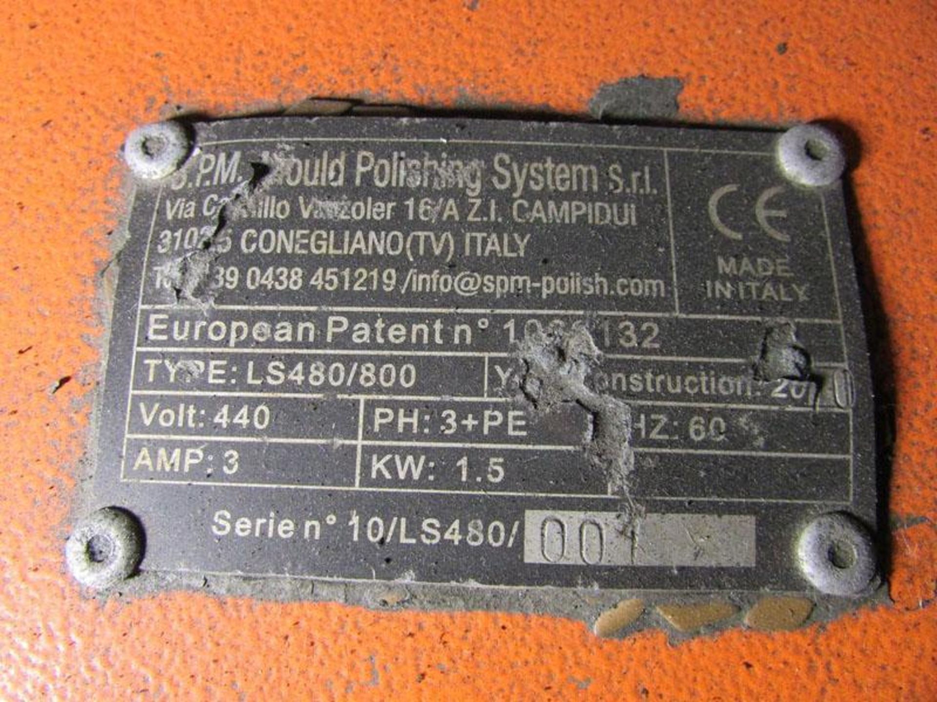 2010 S.P.M. Mould Polishing System LS480/800 Vibratory Mould Polishing Machine - Image 6 of 6