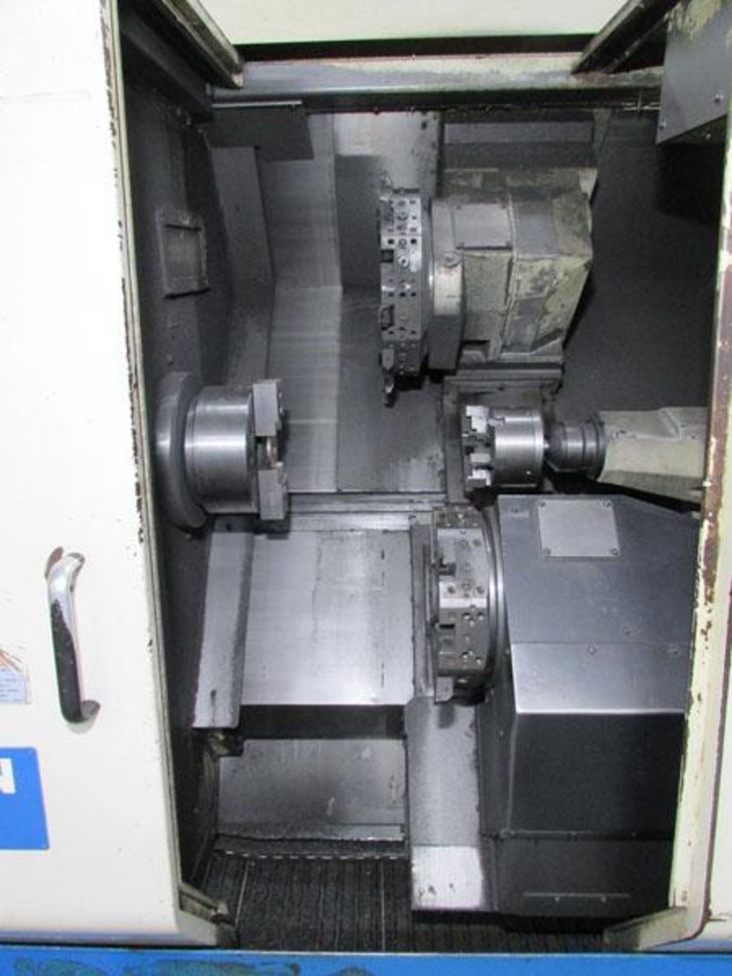 2003 Okuma Simul Turn LU300 2SC600 Twin Turret CNC Horizontal Turning Center - Image 3 of 13