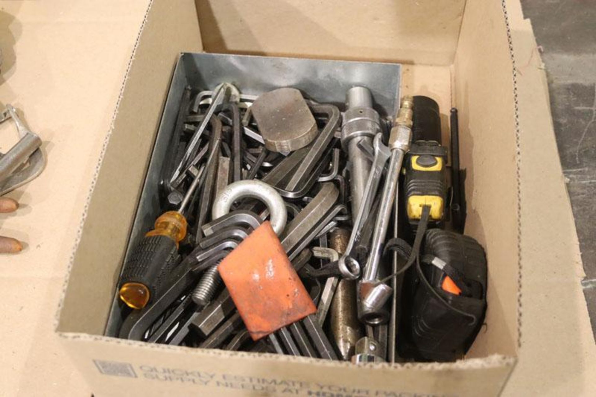 (3) Boxes of Misc. Tools, Tapes, Adjustable Wrenches, Hammers, Levels, Sockets, Etc. - Image 3 of 3