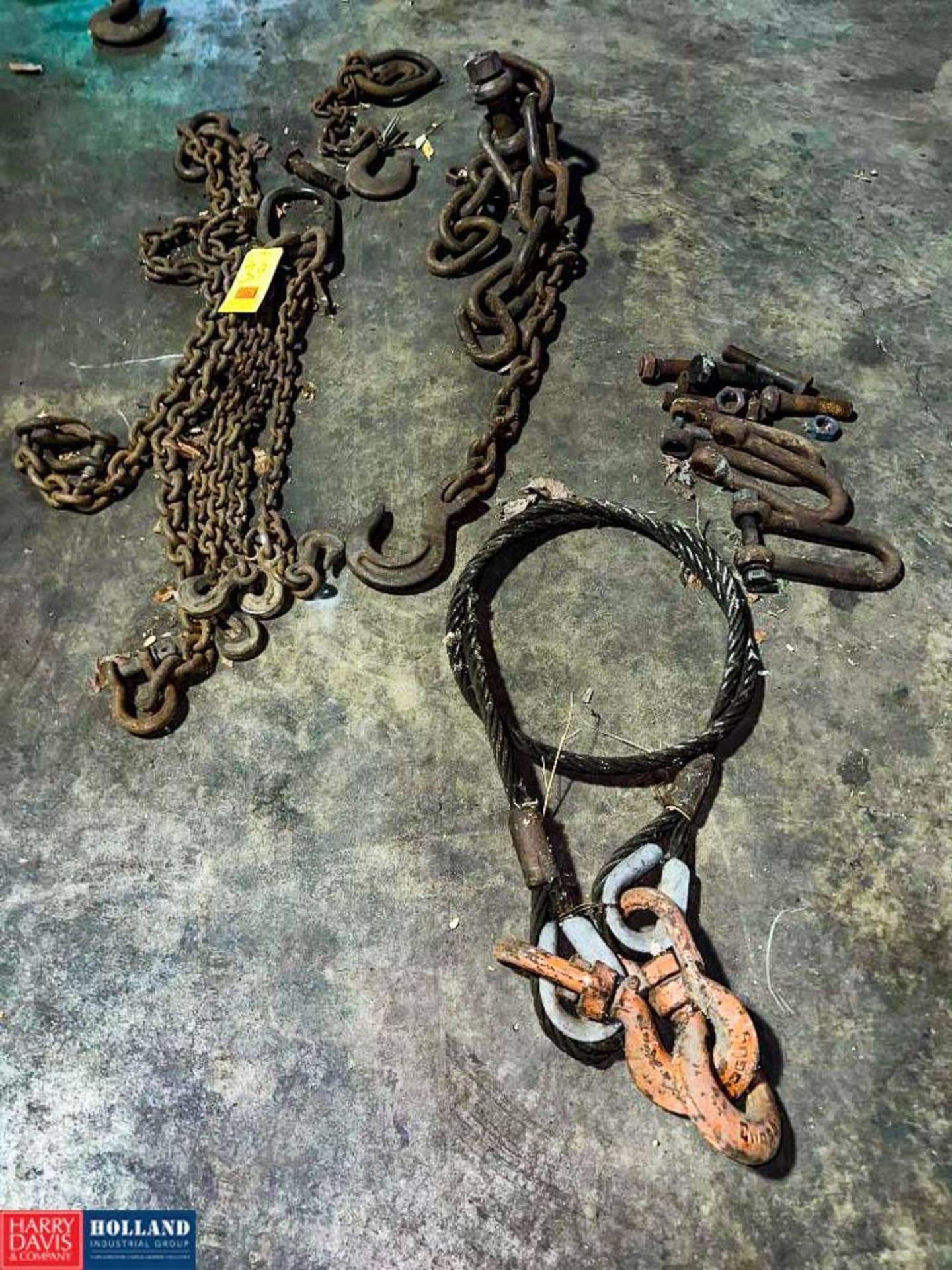 Assorted Chain with Hooks, Shackles and Rings - Image 2 of 2