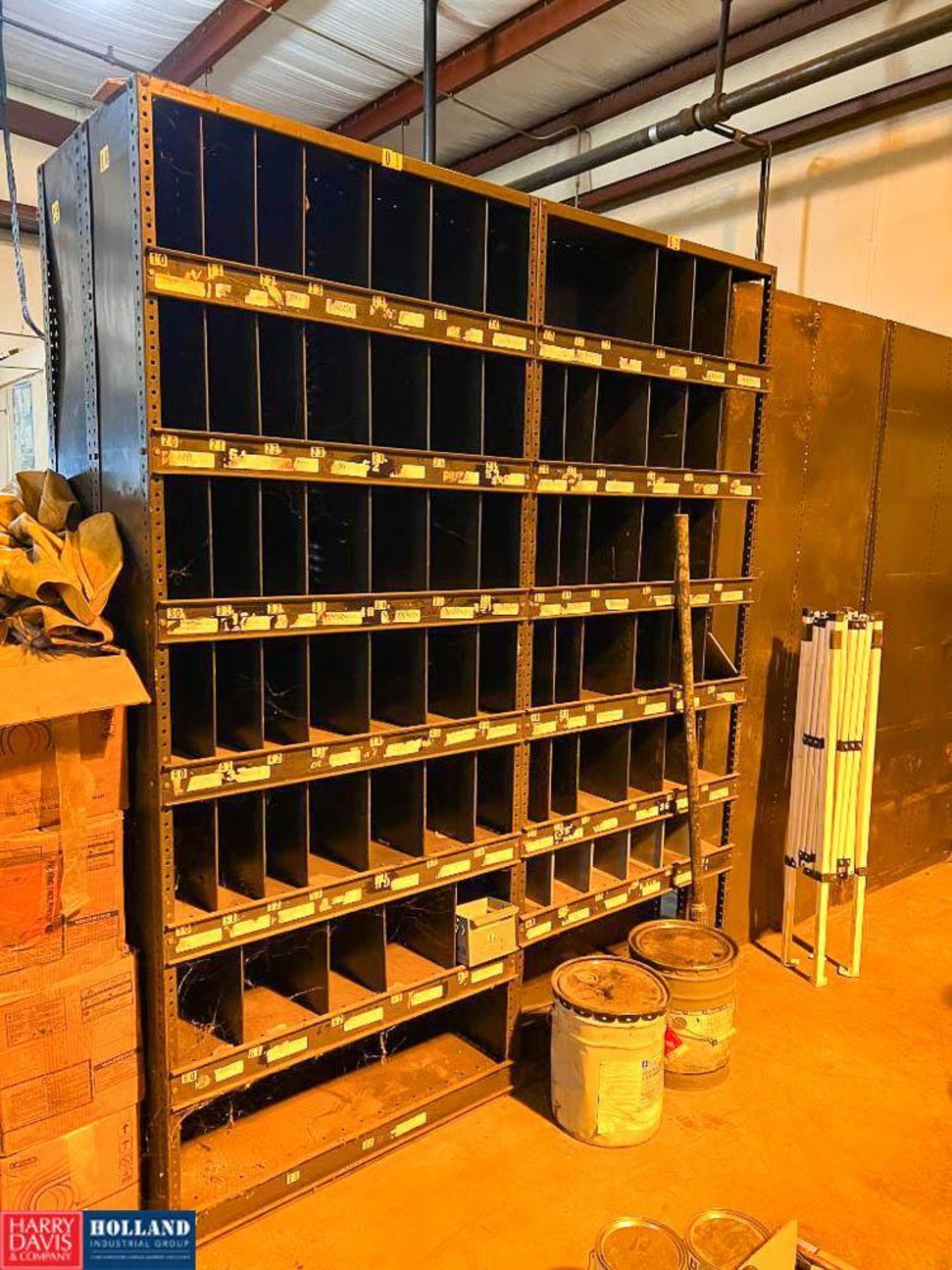 Assorted Lincoln Electric Welding Rods and (7) Shelving Units, Dimensions = 3' x 1' x 87" h - Image 4 of 9