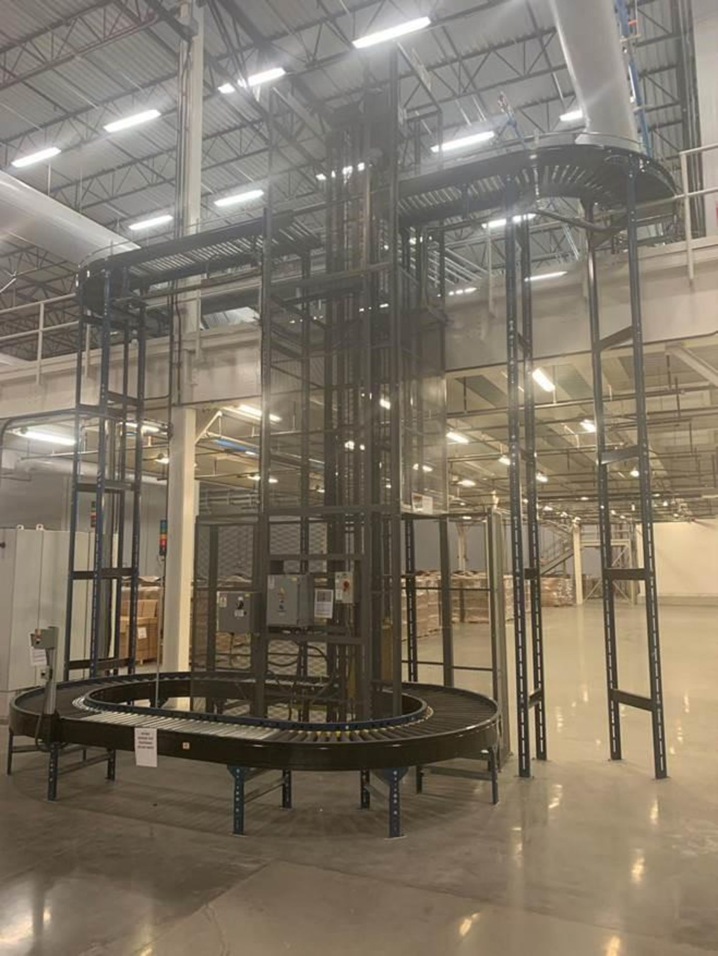 Pallet Elevator for a Mezzanine (Mezzanine in picture not included)