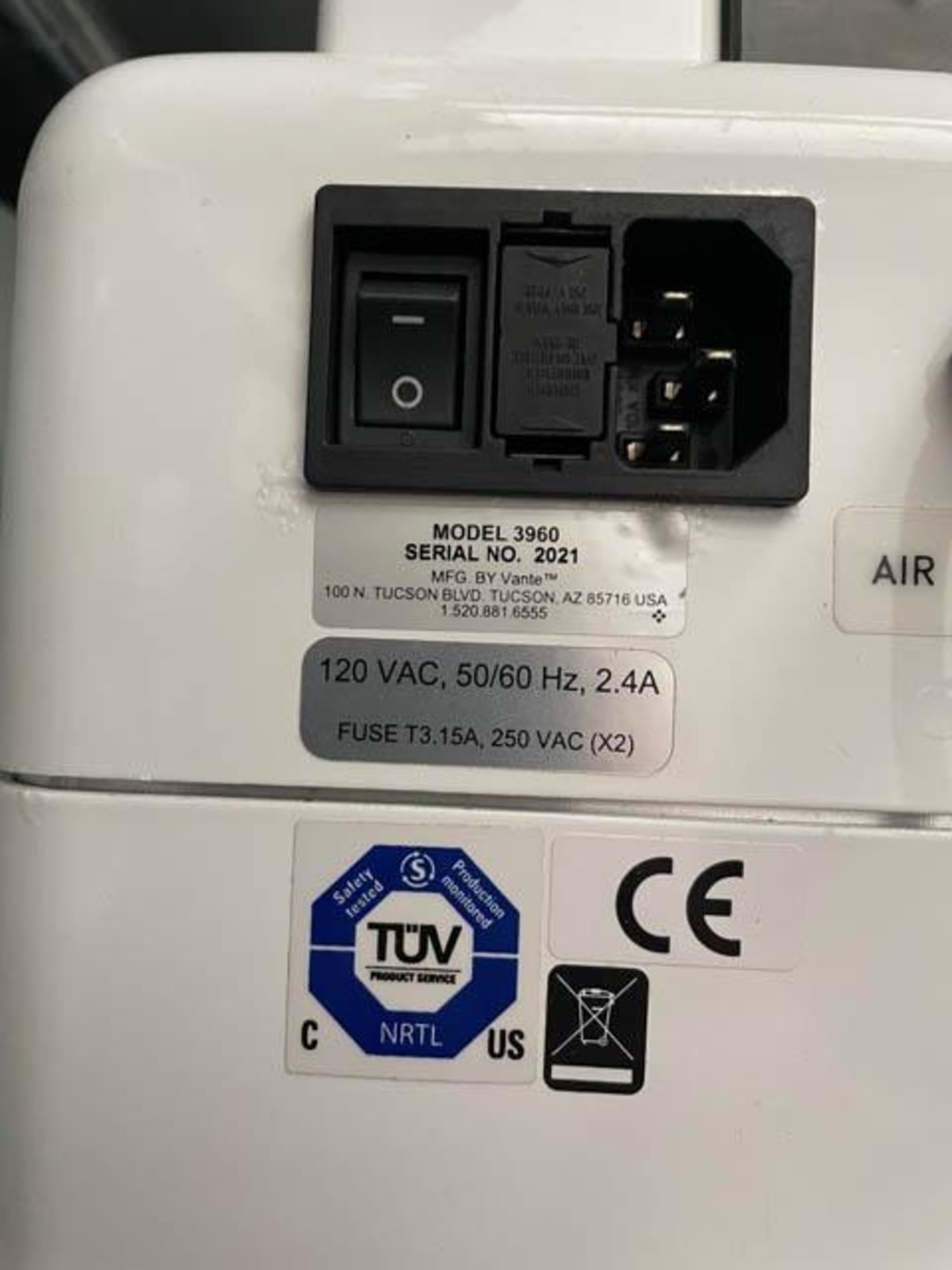 Advanta Sterile Tube Welder, Model: 3960, S/N: 2021 - Located At Surplus MGT. - Coral Springs - Image 4 of 5