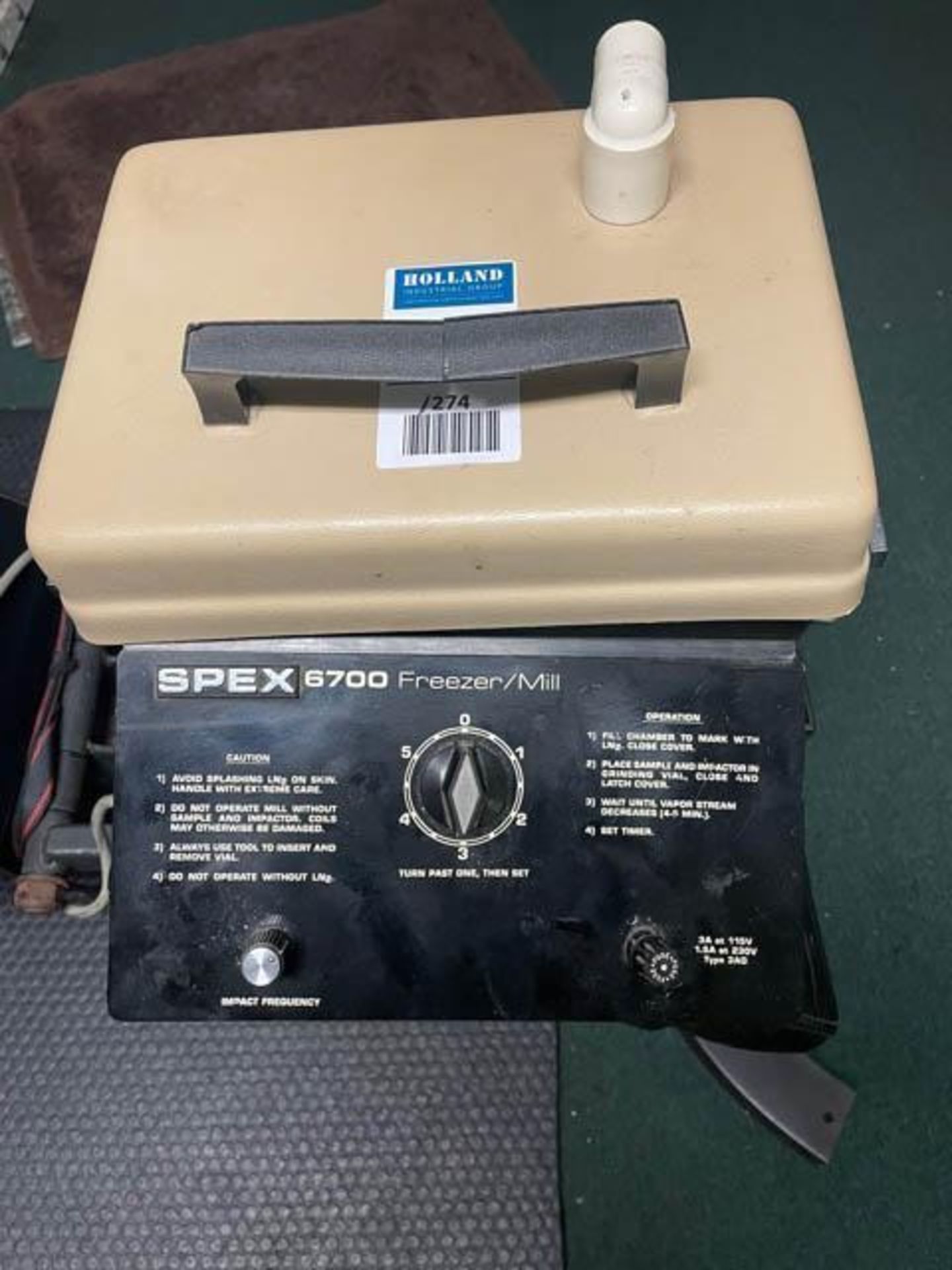 Spex Model: 6700 Freezer/Mill - Located At Surplus MGT. - Coral Springs