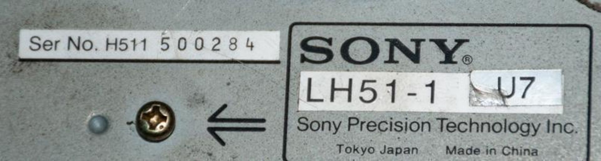 Sony LH51-1 U7 single axis digital readout, s/n H511 500284 - Image 4 of 4