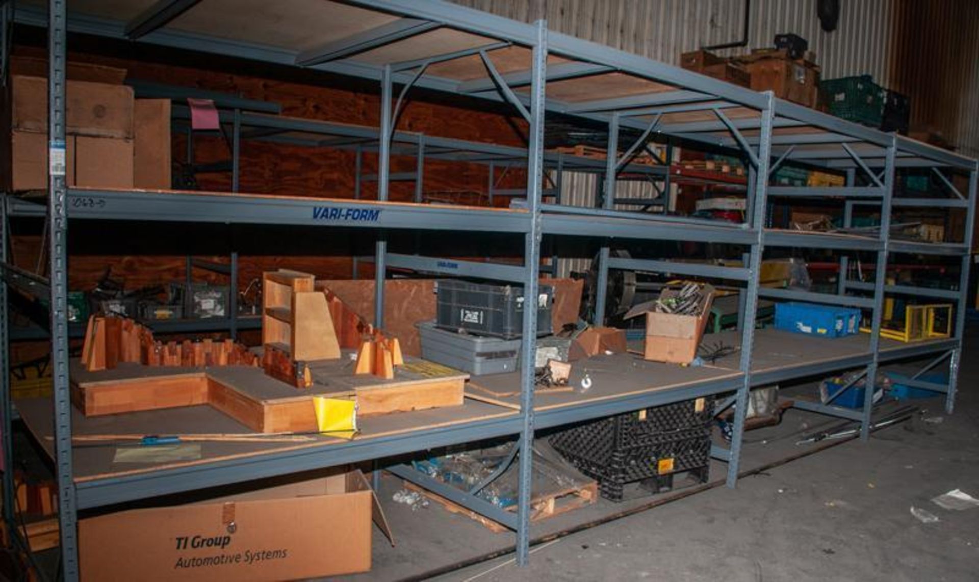 (4) Sections steel shelving, ea. Section approx. 6'L x 49"Deep X 96"T w/ contents, see photos - Image 2 of 6