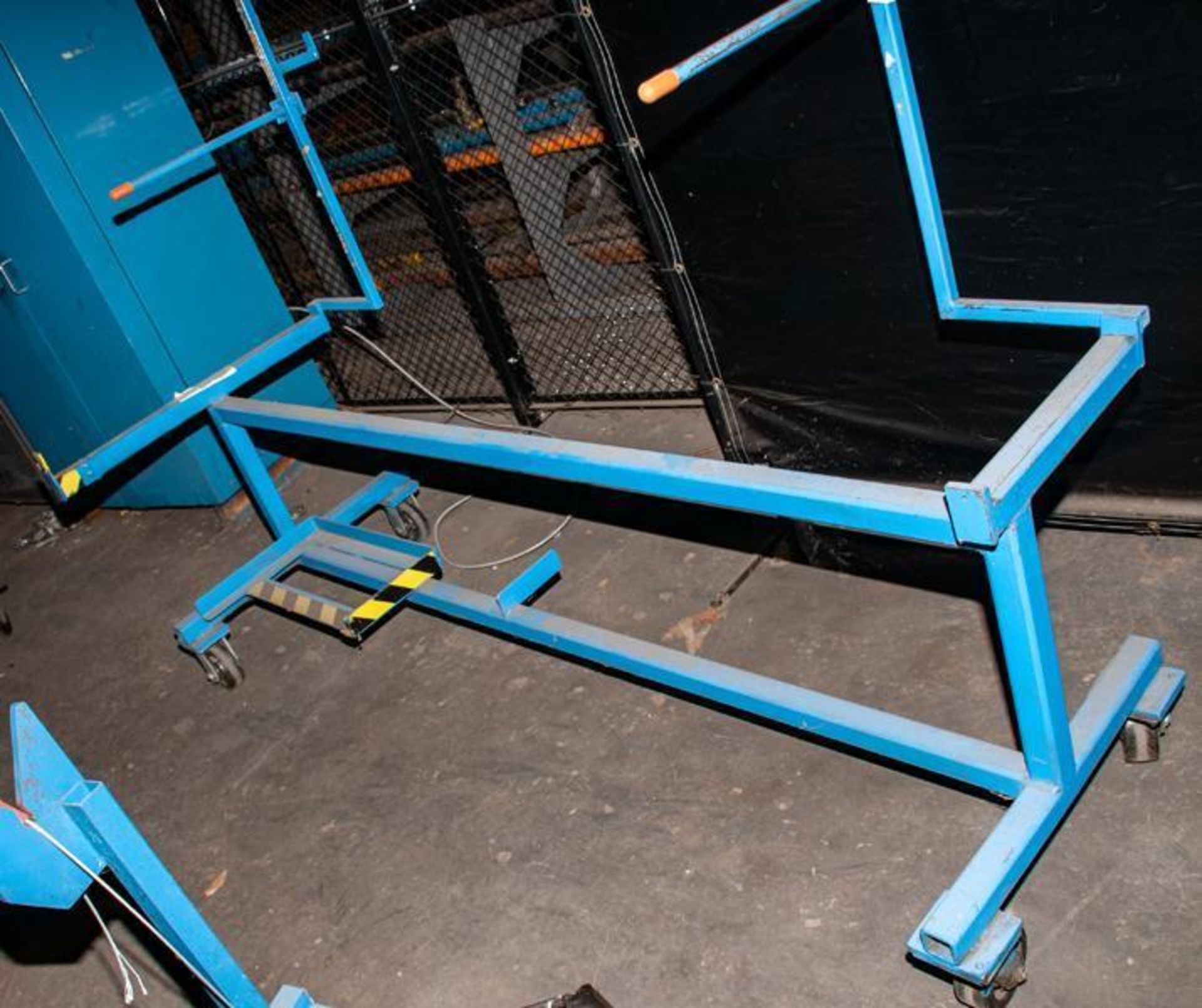 Rolling material rack w/ cantilever arms approx. 84" long x 26" wide x 76" tall, (3) sets of arms, 4 - Image 3 of 6