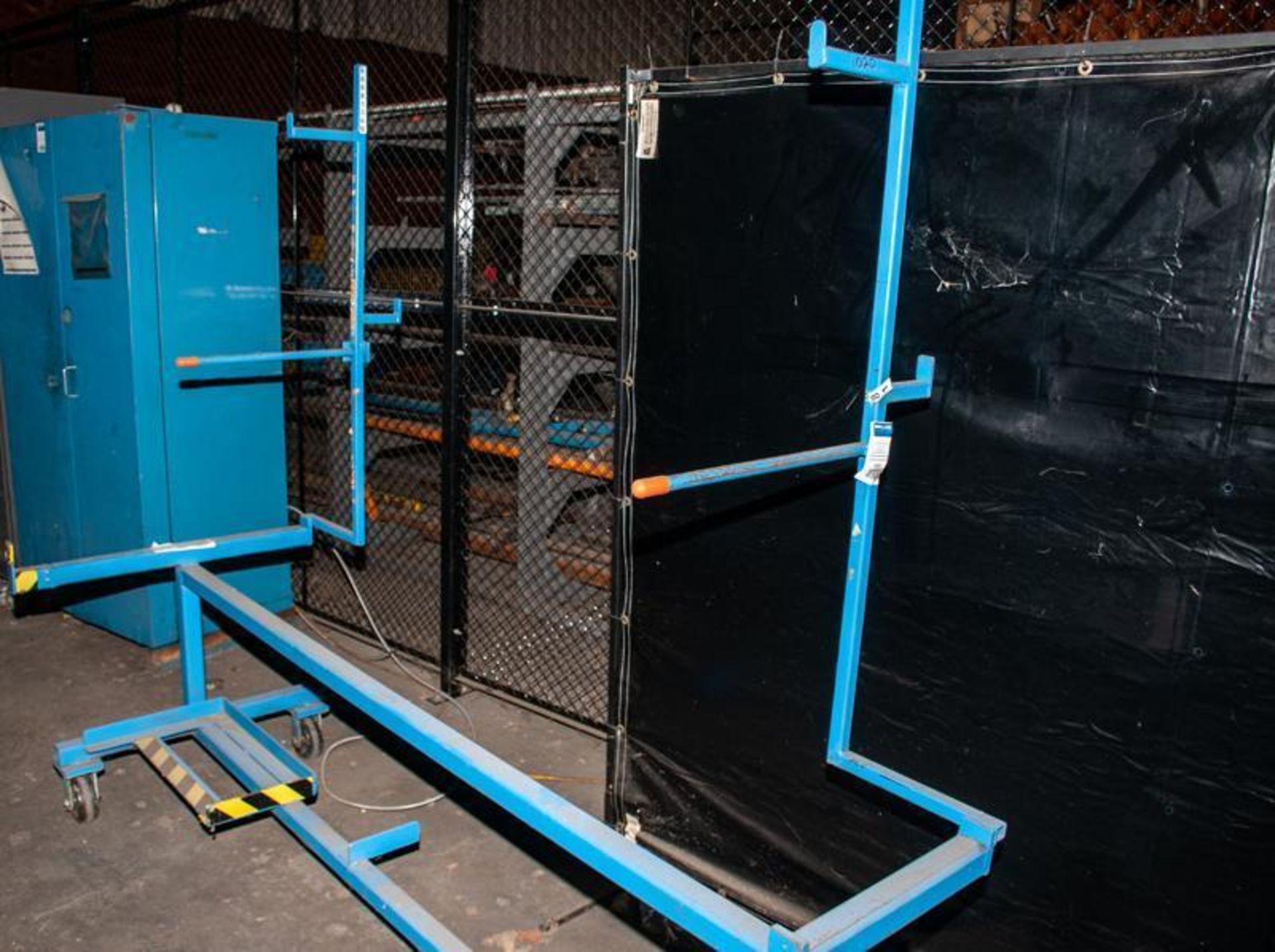 Rolling material rack w/ cantilever arms approx. 84" long x 26" wide x 76" tall, (3) sets of arms, 4 - Image 6 of 6