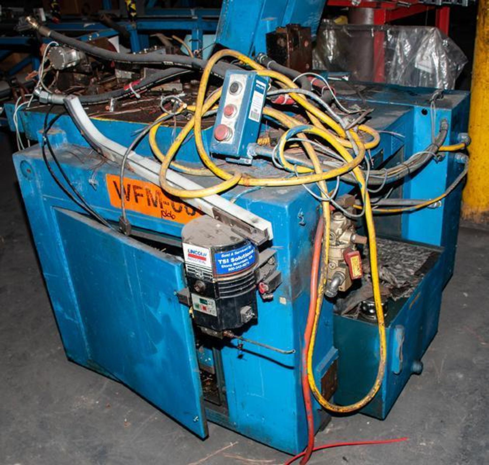 Parts of custom hydraulic work station, hydraulic tank, pump, etc. see photos