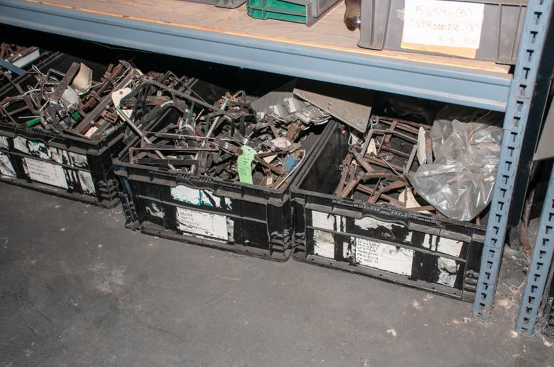 (10) Sections steel shelving, ea. Section approx. 6'L x 49"Deep X 96"T w/ contents, see photos - Image 9 of 16