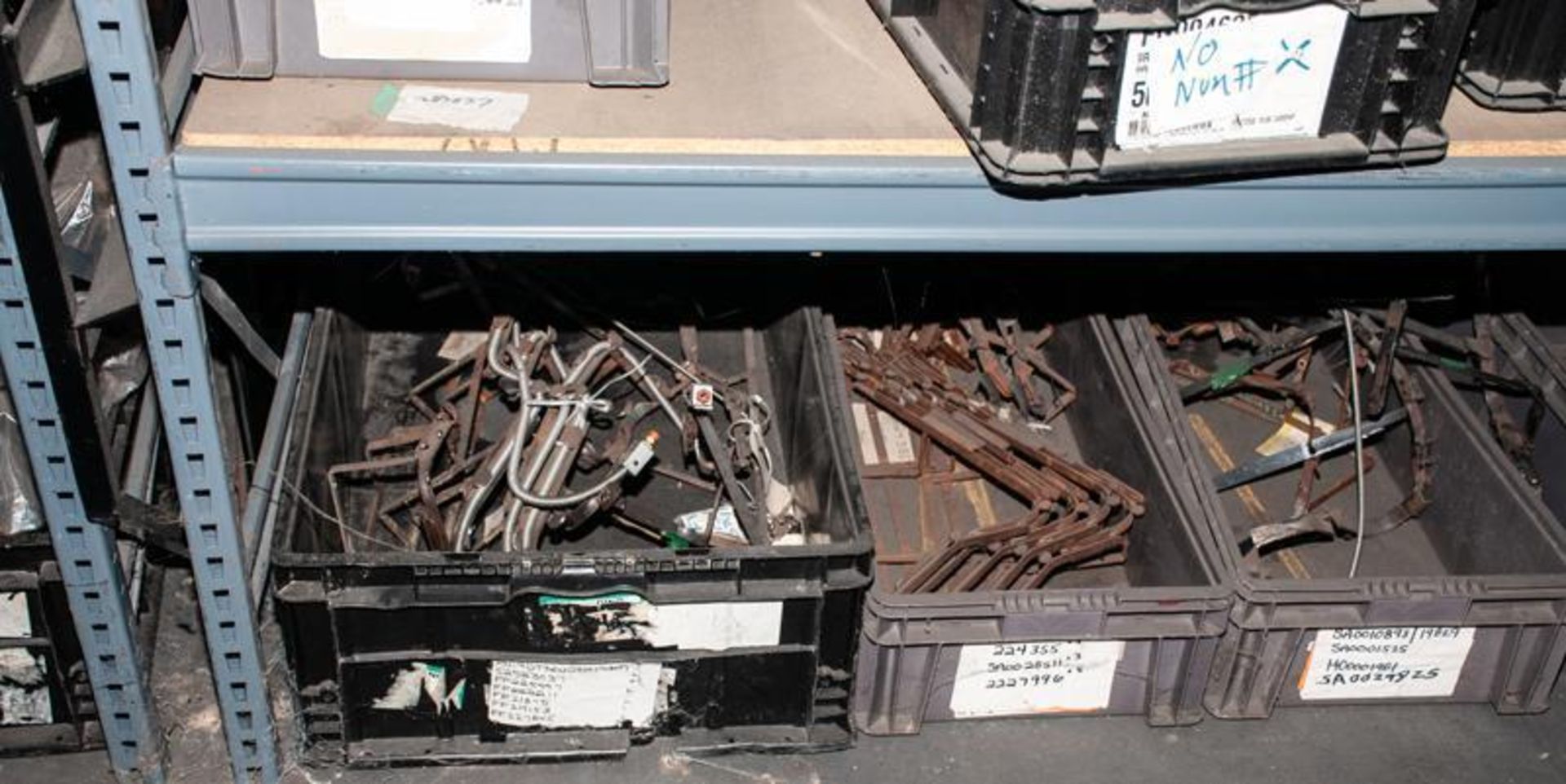 (10) Sections steel shelving, ea. Section approx. 6'L x 49"Deep X 96"T w/ contents, see photos - Image 7 of 16