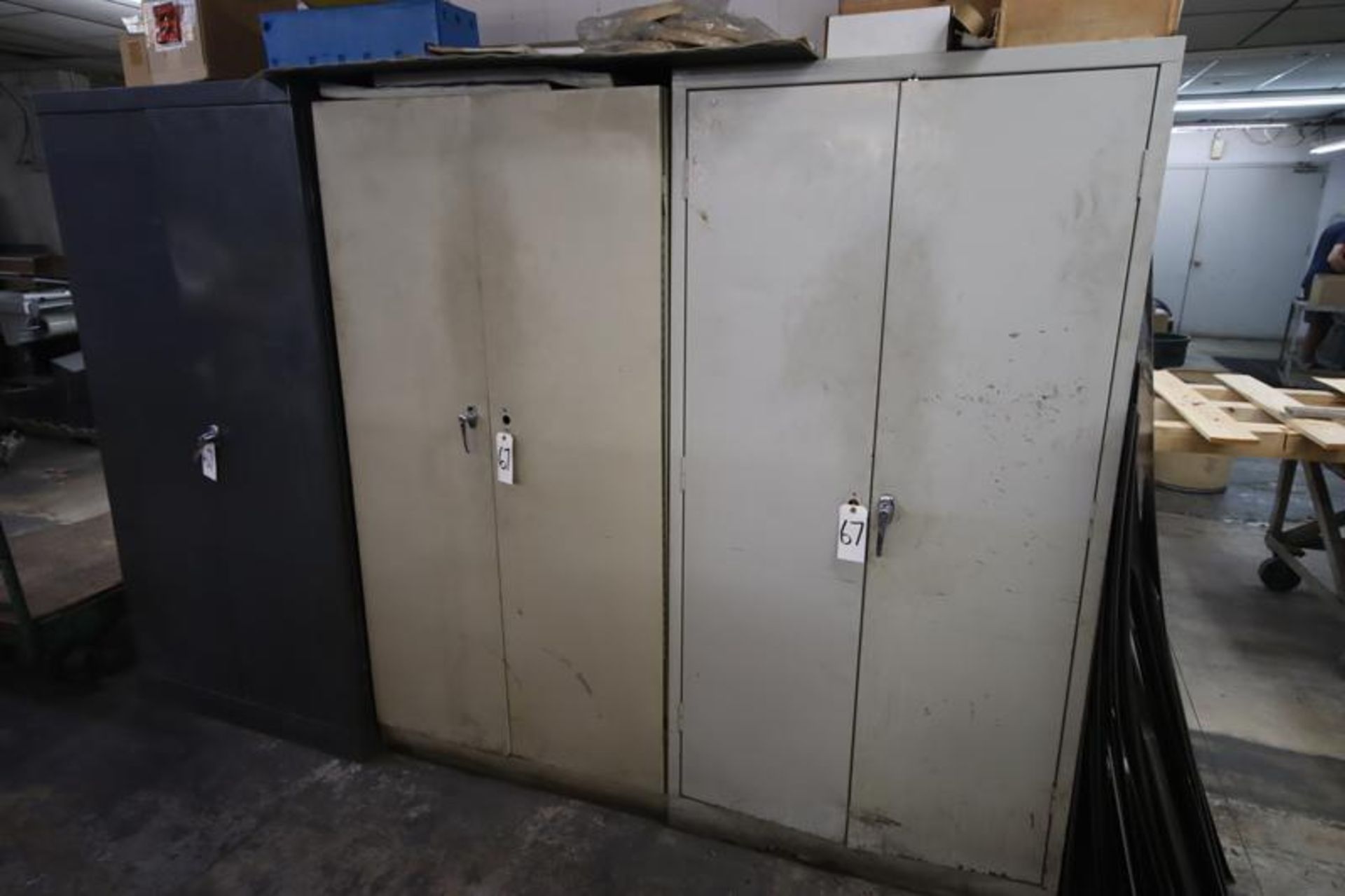 (3) 2-Door Cabinets with Assorted Fasteners