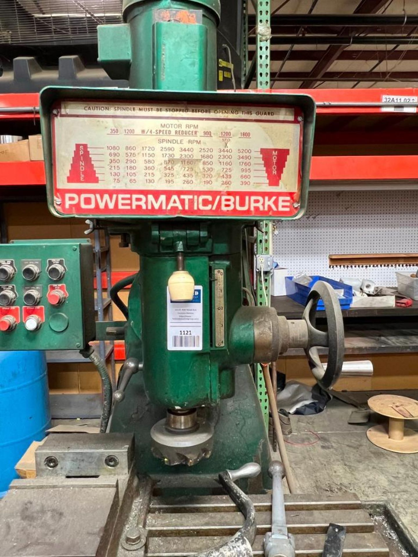 Burke Mills Powermatic 333 Model PMT SER#77121 - Image 4 of 10