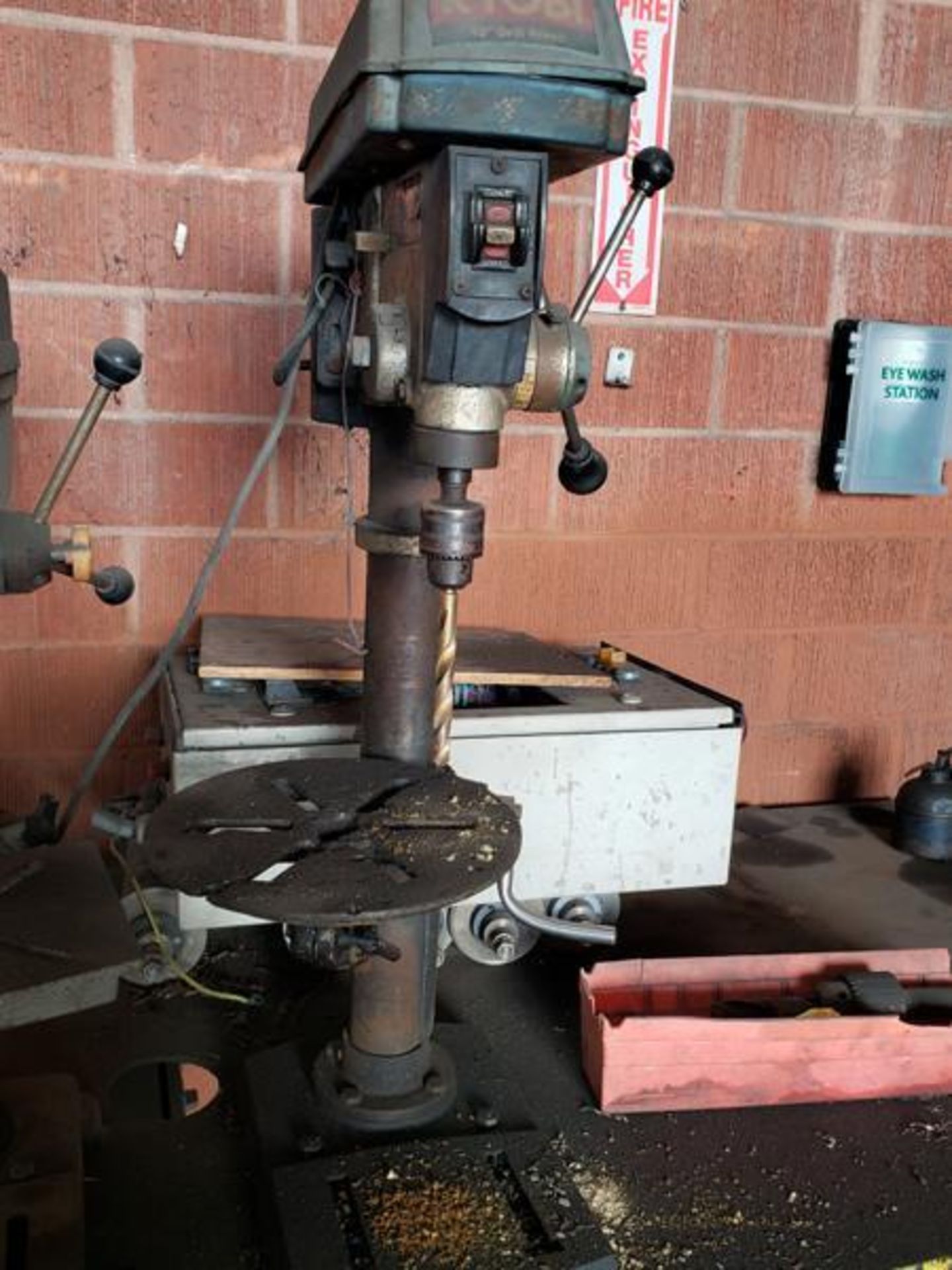 (2) Ryobi Drill Presses w/ Metal Table & Contents - Image 4 of 5