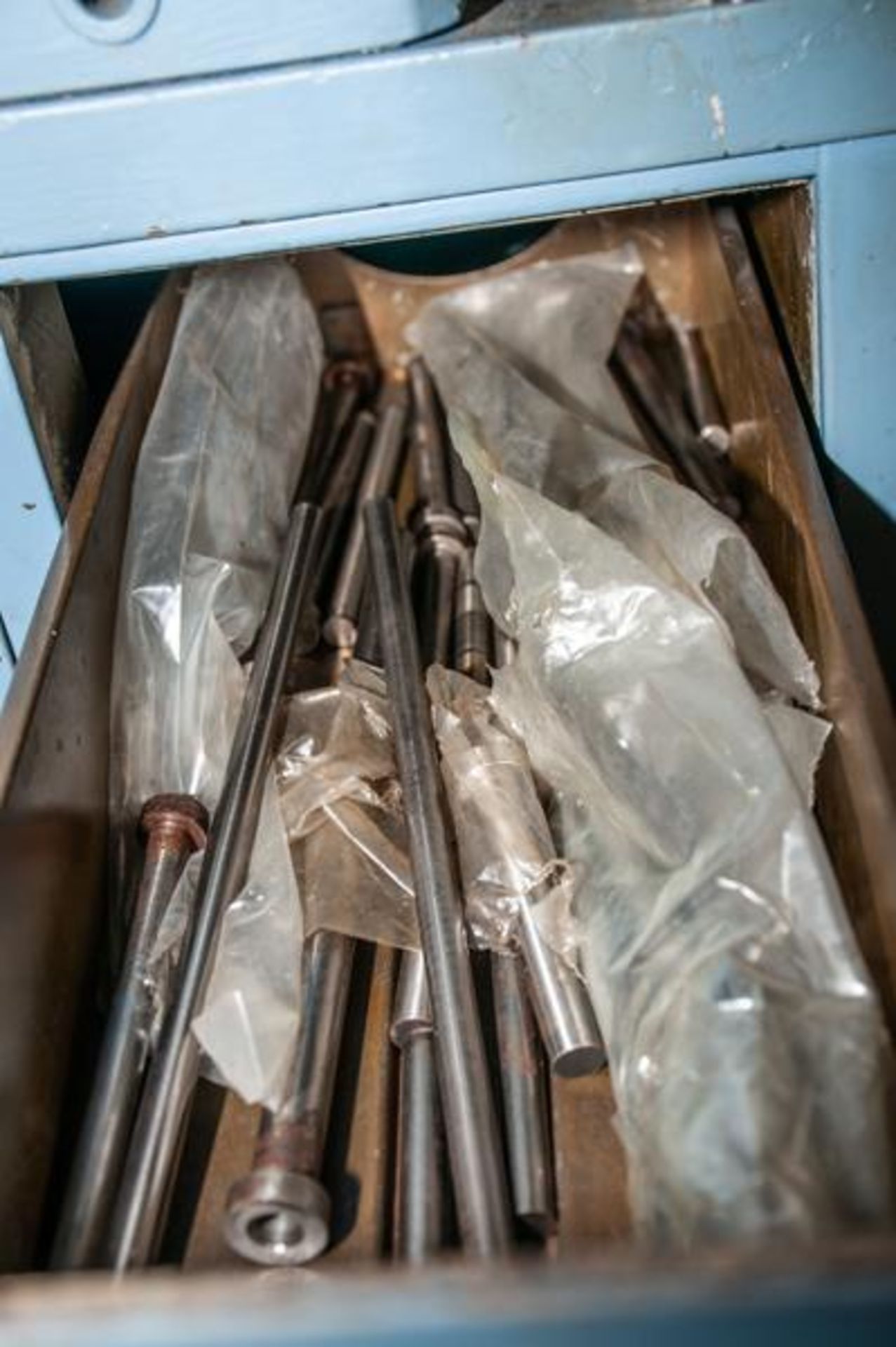 Stacked small parts cabinets (3) stacks, w/ contents, hardware, screws, nuts, bolts, washers, set sc - Image 12 of 24