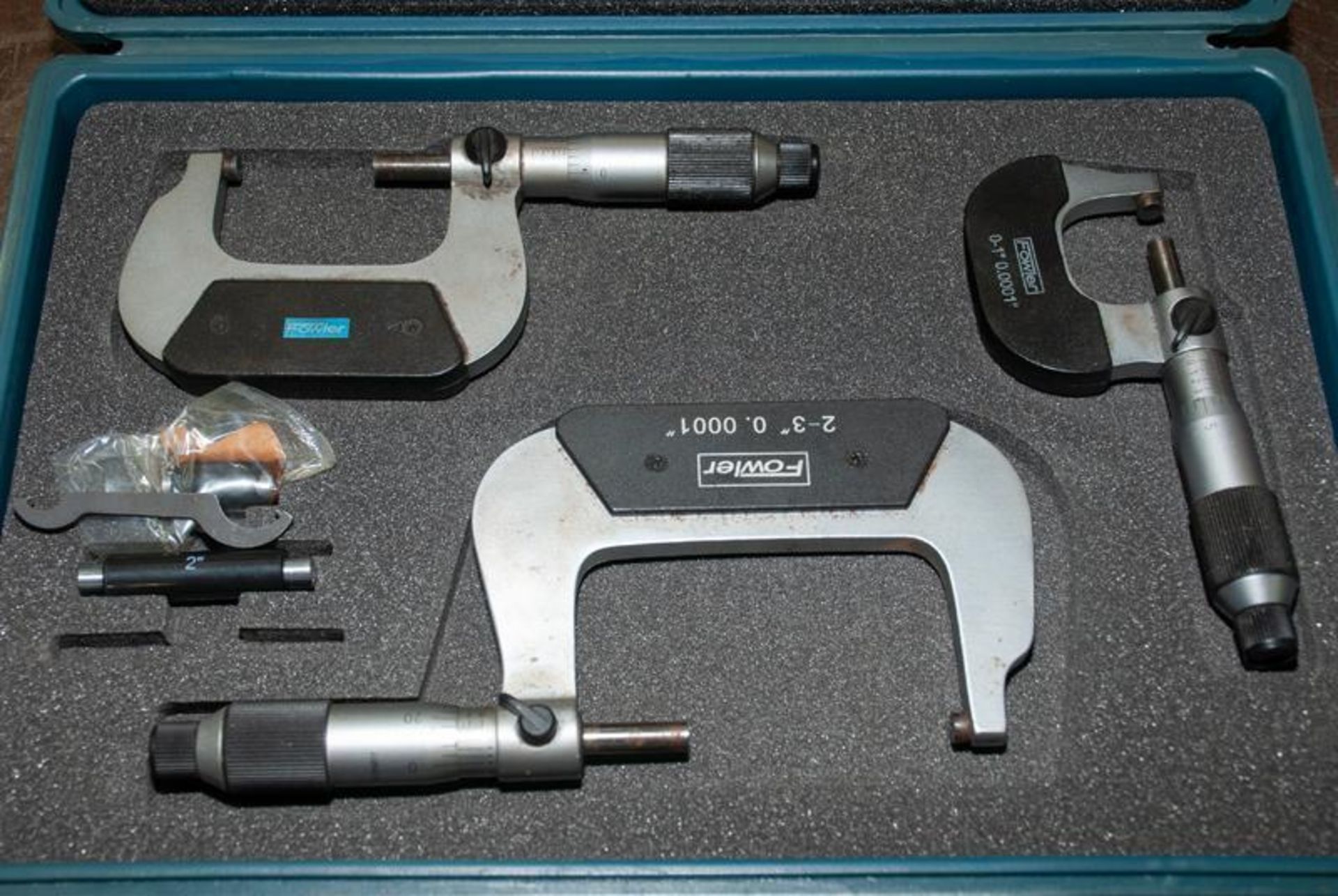 electronic 0-6" depth micrometer & Fowler 0-3" micrometer set - Image 2 of 2