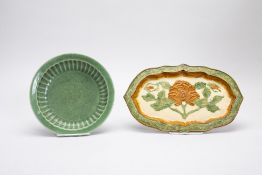TWO CHINESE CERAMIC DISHES