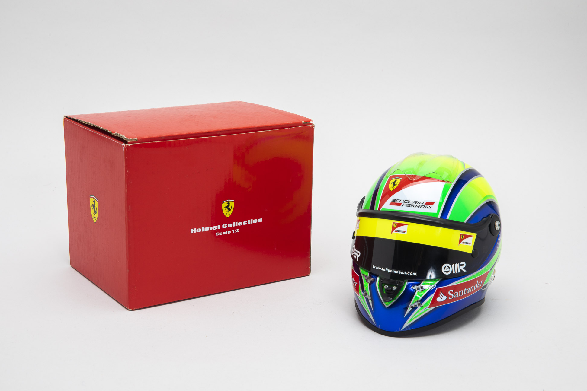 A FELIPE MASSA 1/2 SCALE MINI FERRARI HELMET - FORMULA ONE